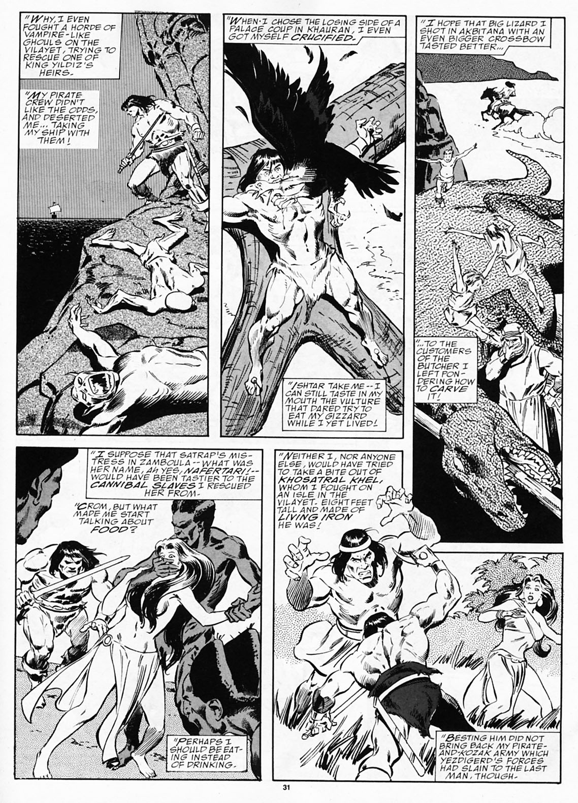 Read online The Savage Sword Of Conan comic -  Issue #190 - 33