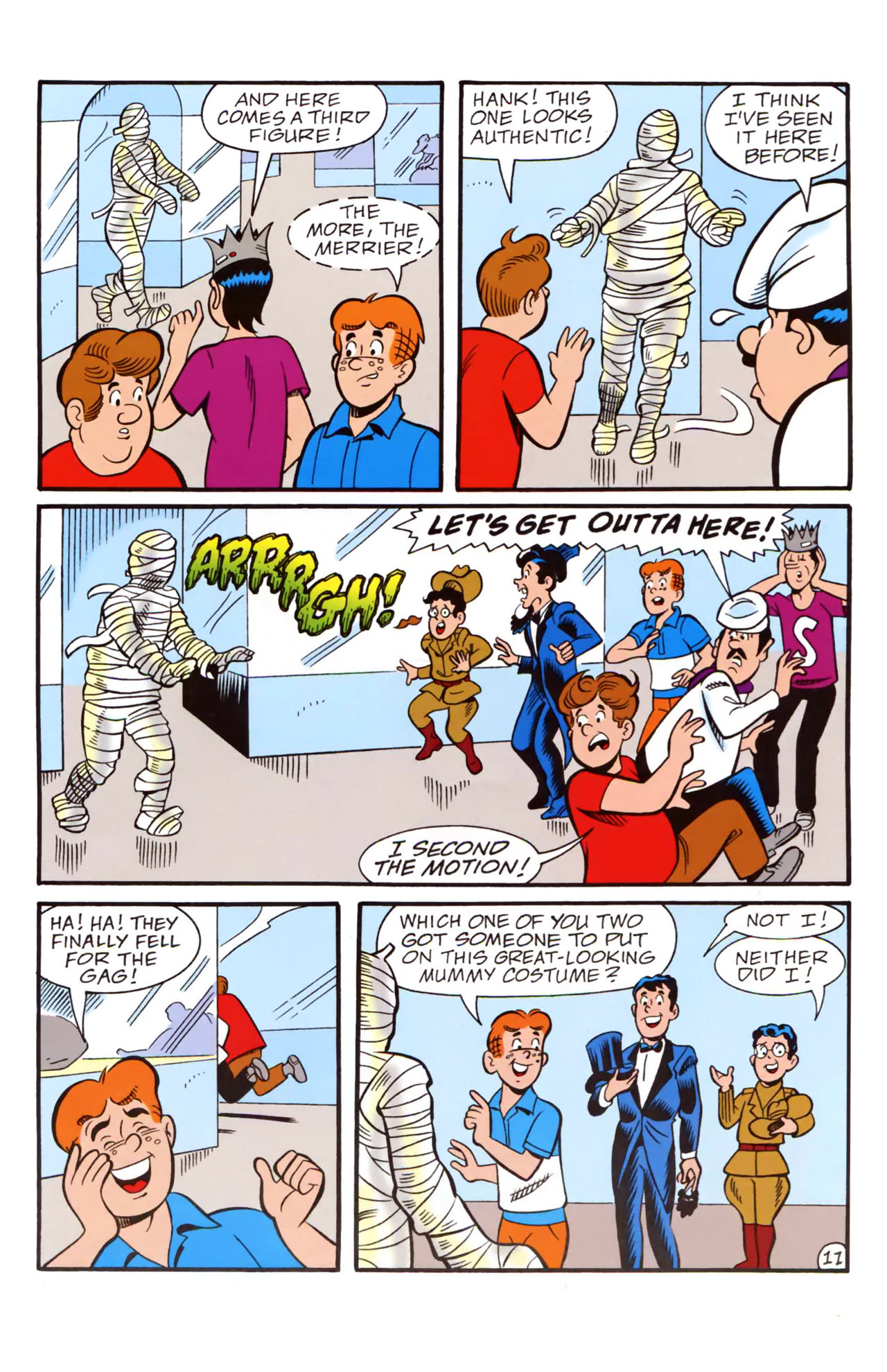 Read online Archie: "The Mystery of the Museum Sleep-In" comic -  Issue # Full - 13
