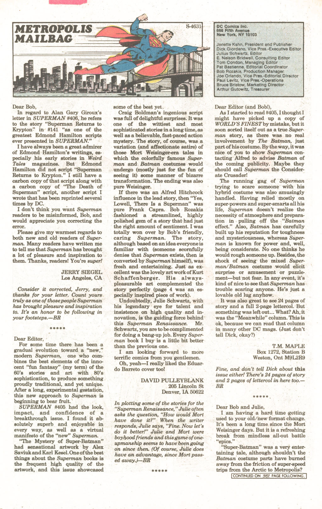 Read online Superman (1939) comic -  Issue #409 - 22
