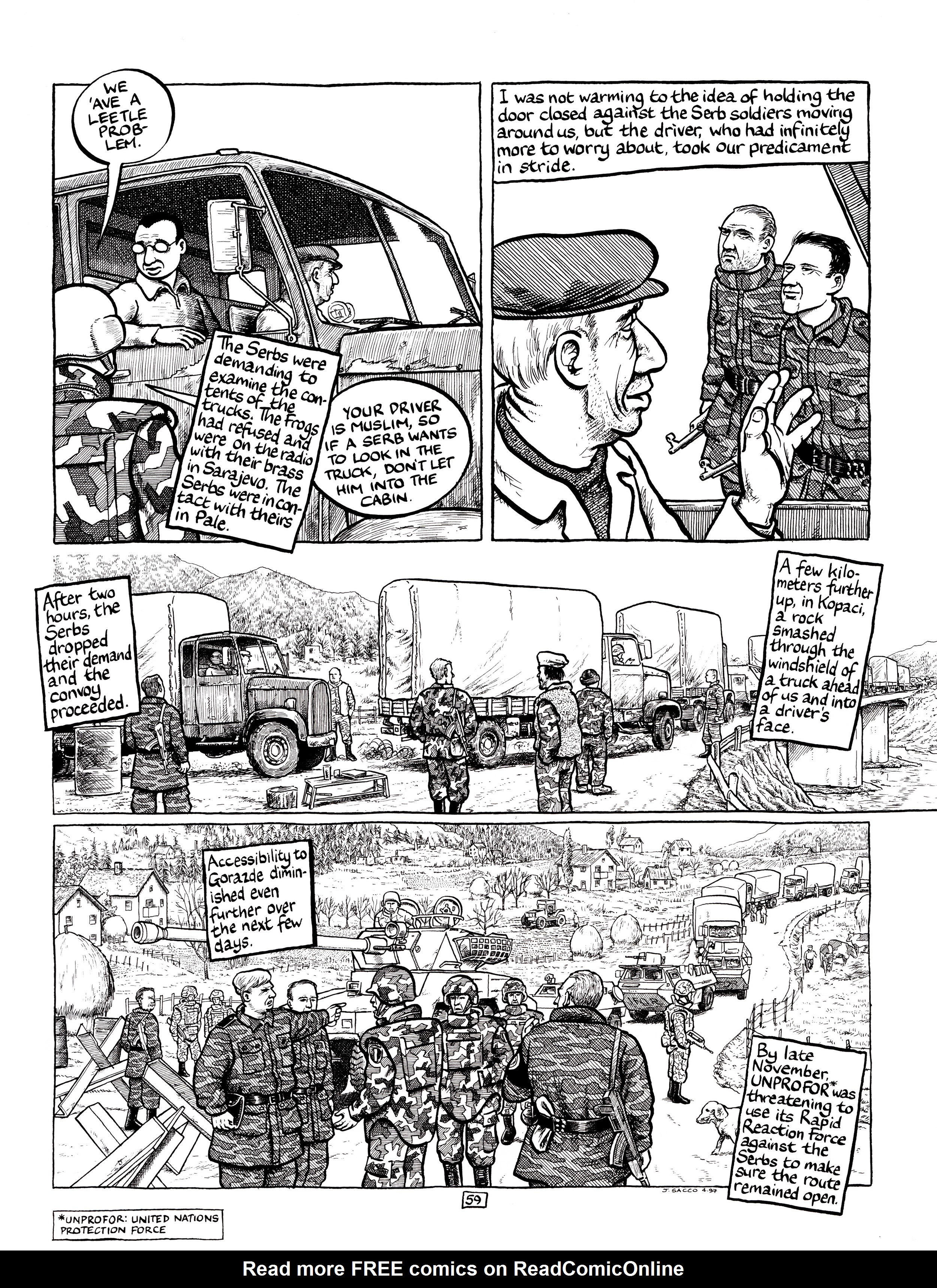 Read online Safe Area Goražde comic -  Issue # TPB (Part 1) - 97