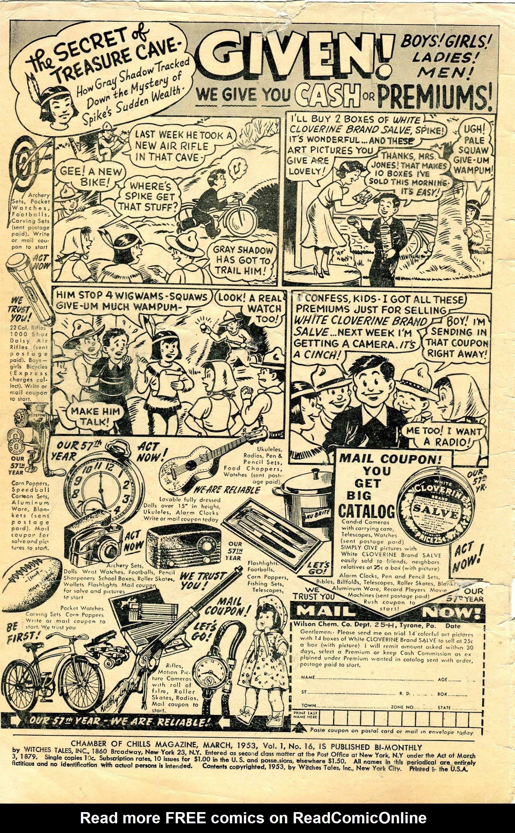 Read online Chamber of Chills (1951) comic -  Issue #16 - 2
