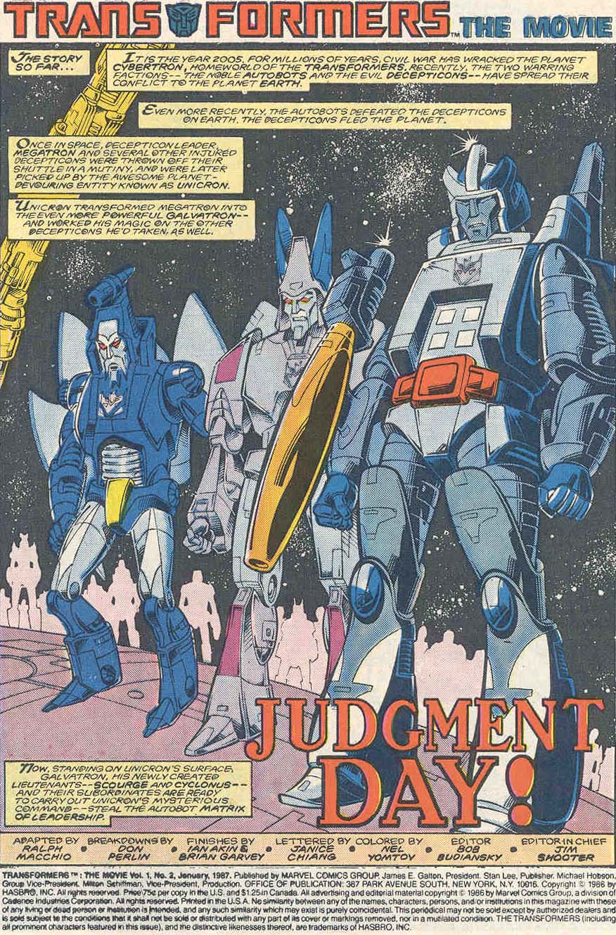 Read online The Transformers: The Movie comic -  Issue #2 - 2
