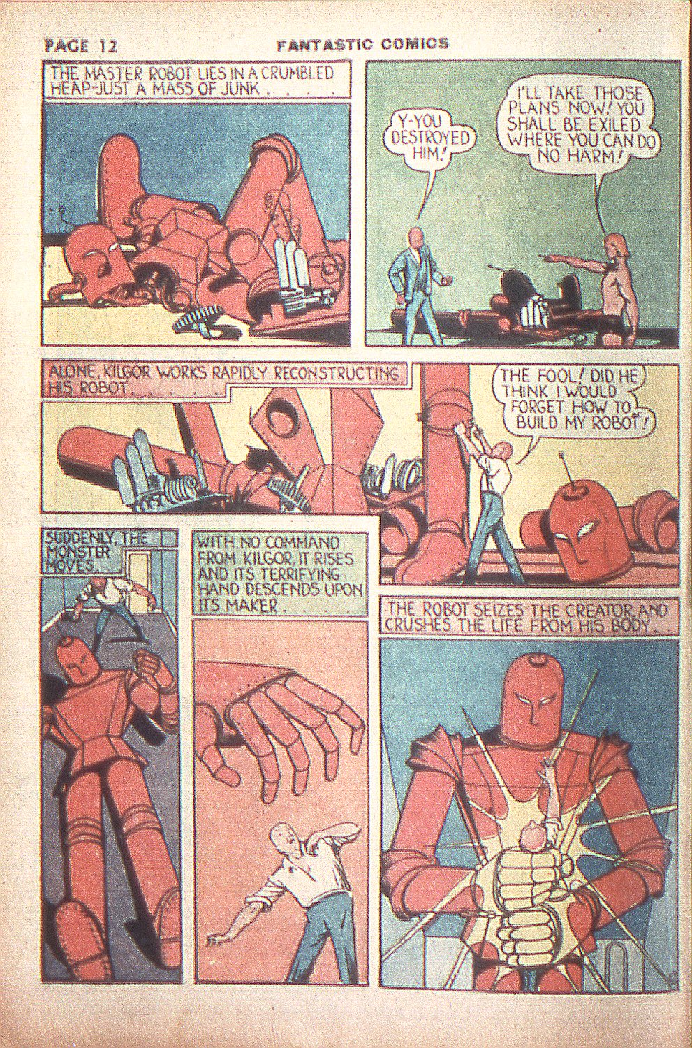 Read online Fantastic Comics comic -  Issue #4 - 14