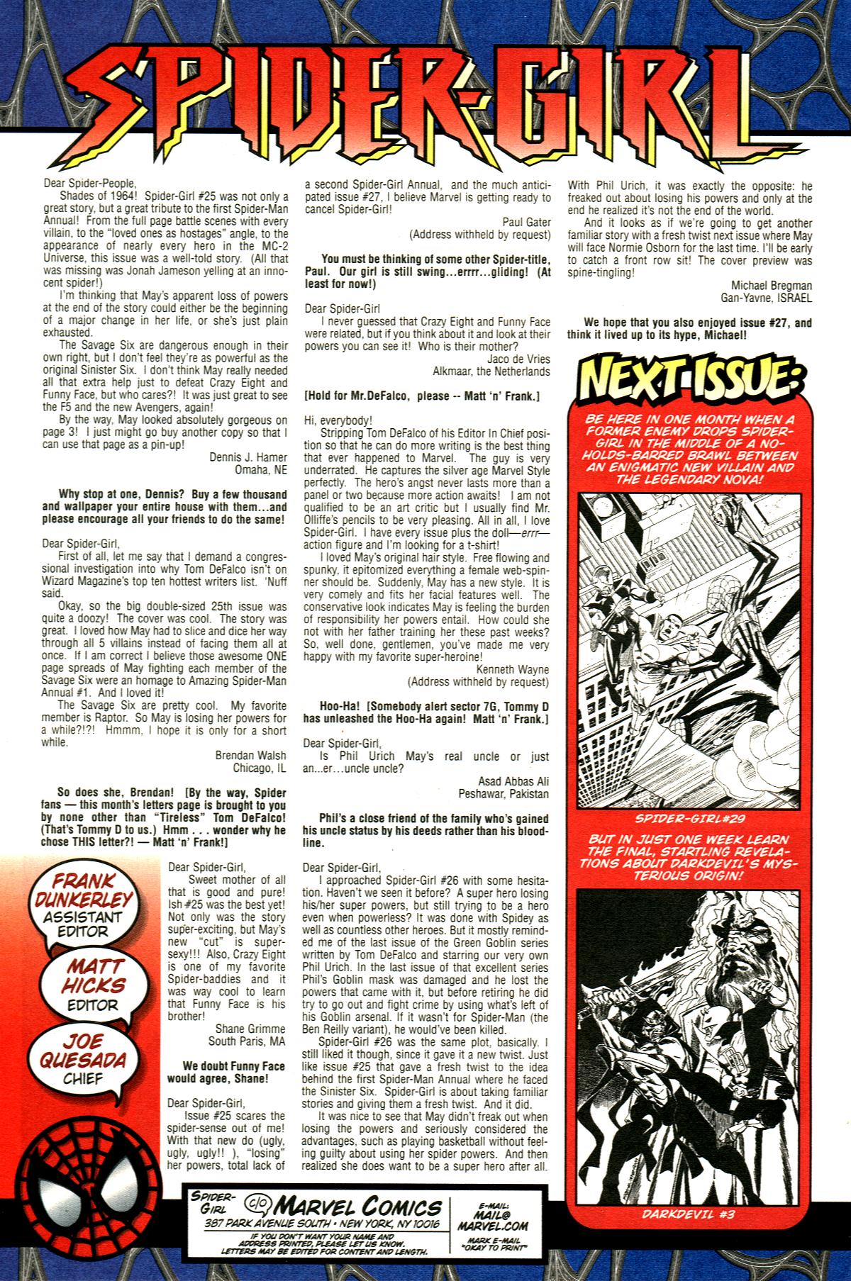 Read online Spider-Girl (1998) comic -  Issue #28 - 24
