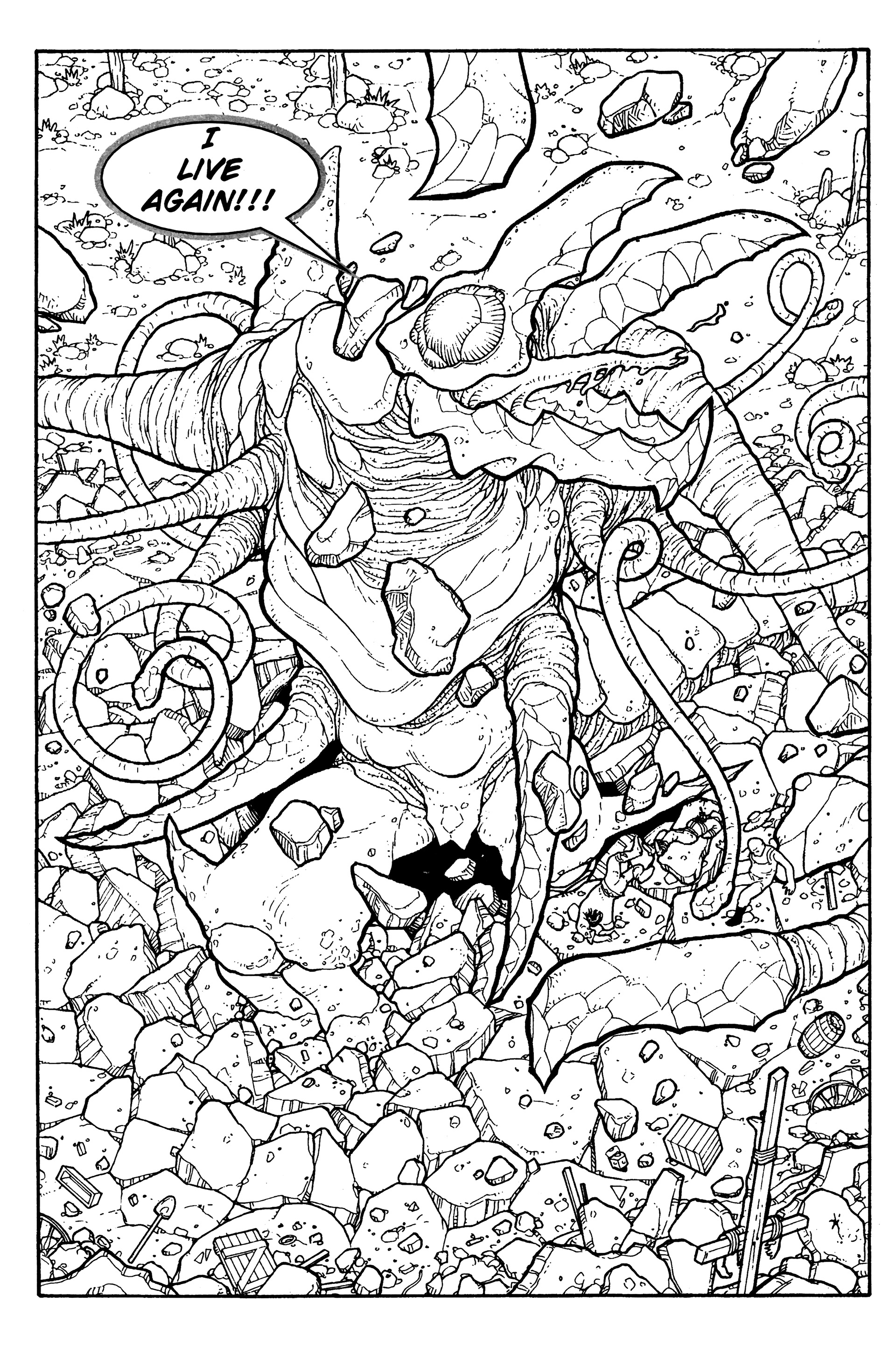 Read online Warrior Nun: Black & White comic -  Issue #17 - 7