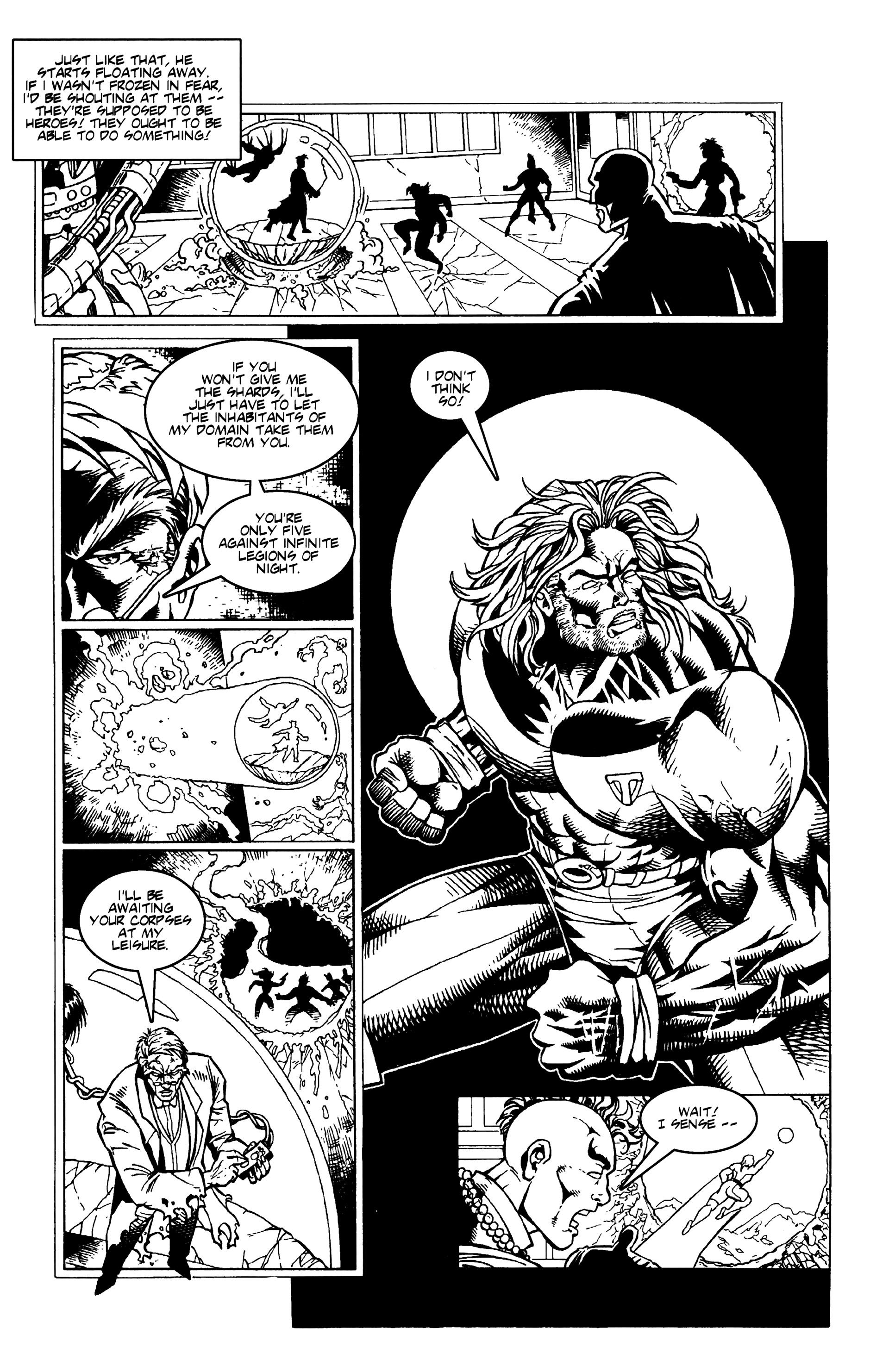 Read online Warrior Nun: Black & White comic -  Issue #10 - 15