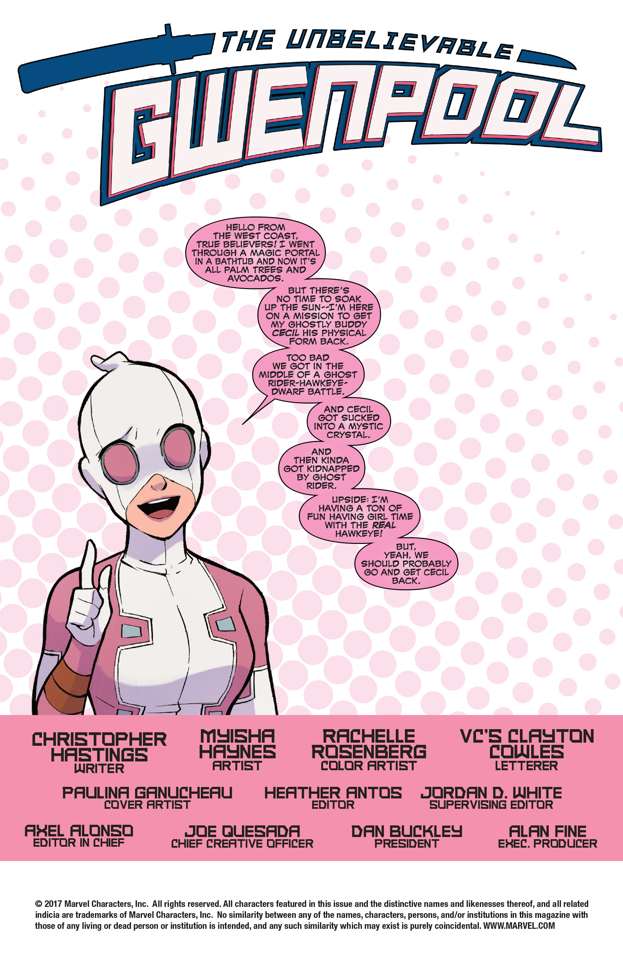 Read online The Unbelievable Gwenpool comic -  Issue #15 - 2