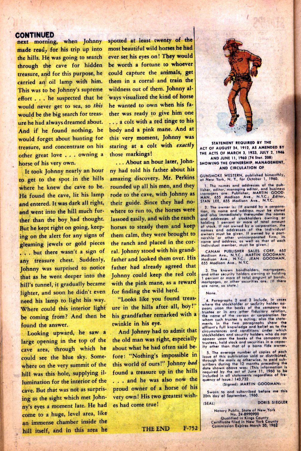 Read online Gunsmoke Western comic -  Issue #64 - 26