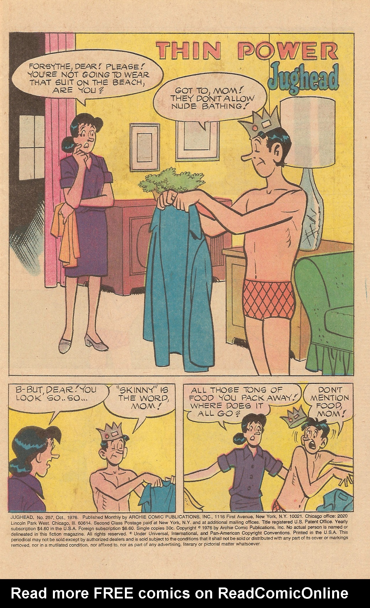 Read online Jughead (1965) comic -  Issue #257 - 3