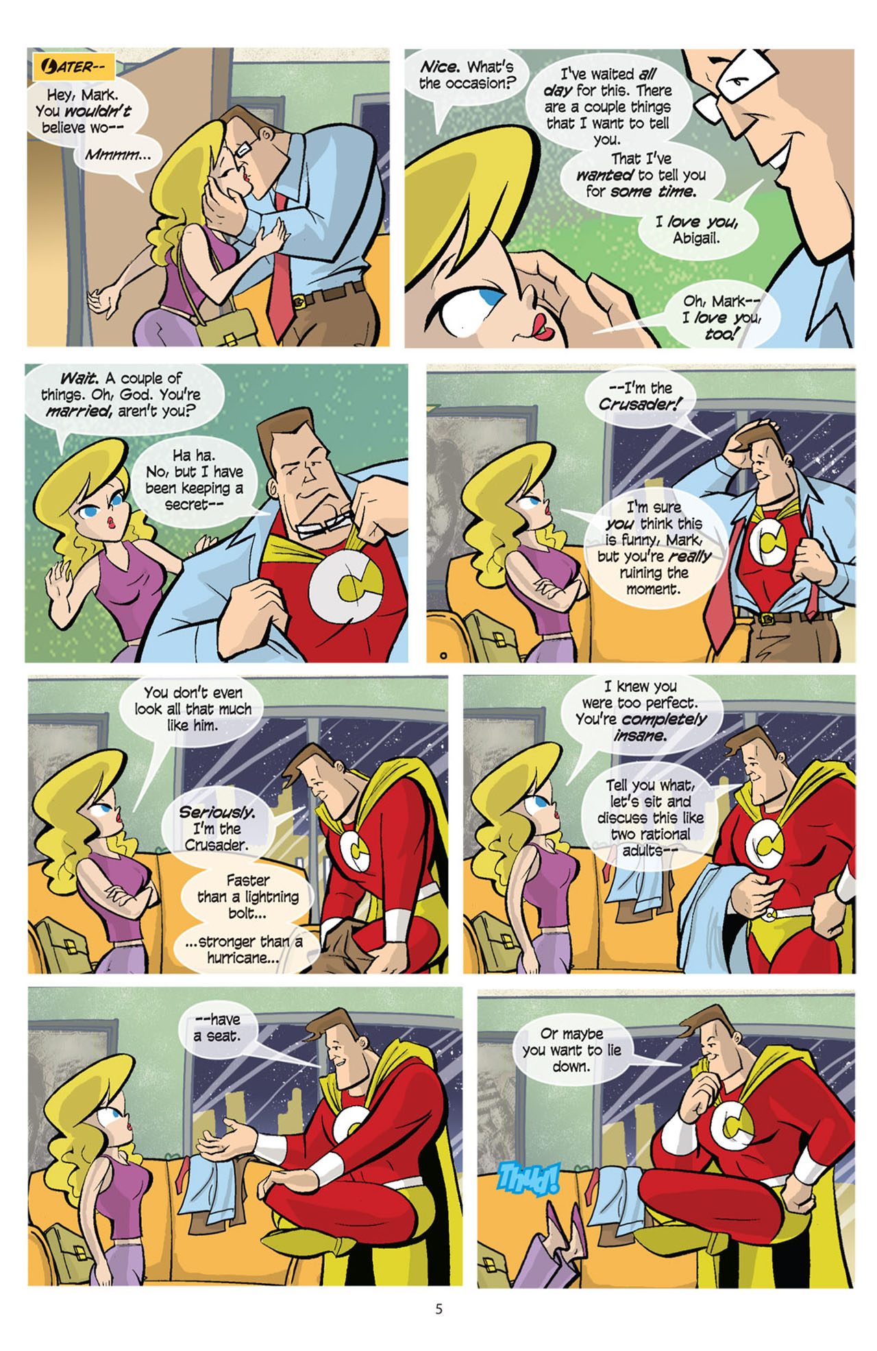Read online Love and Capes comic -  Issue #1 - 6