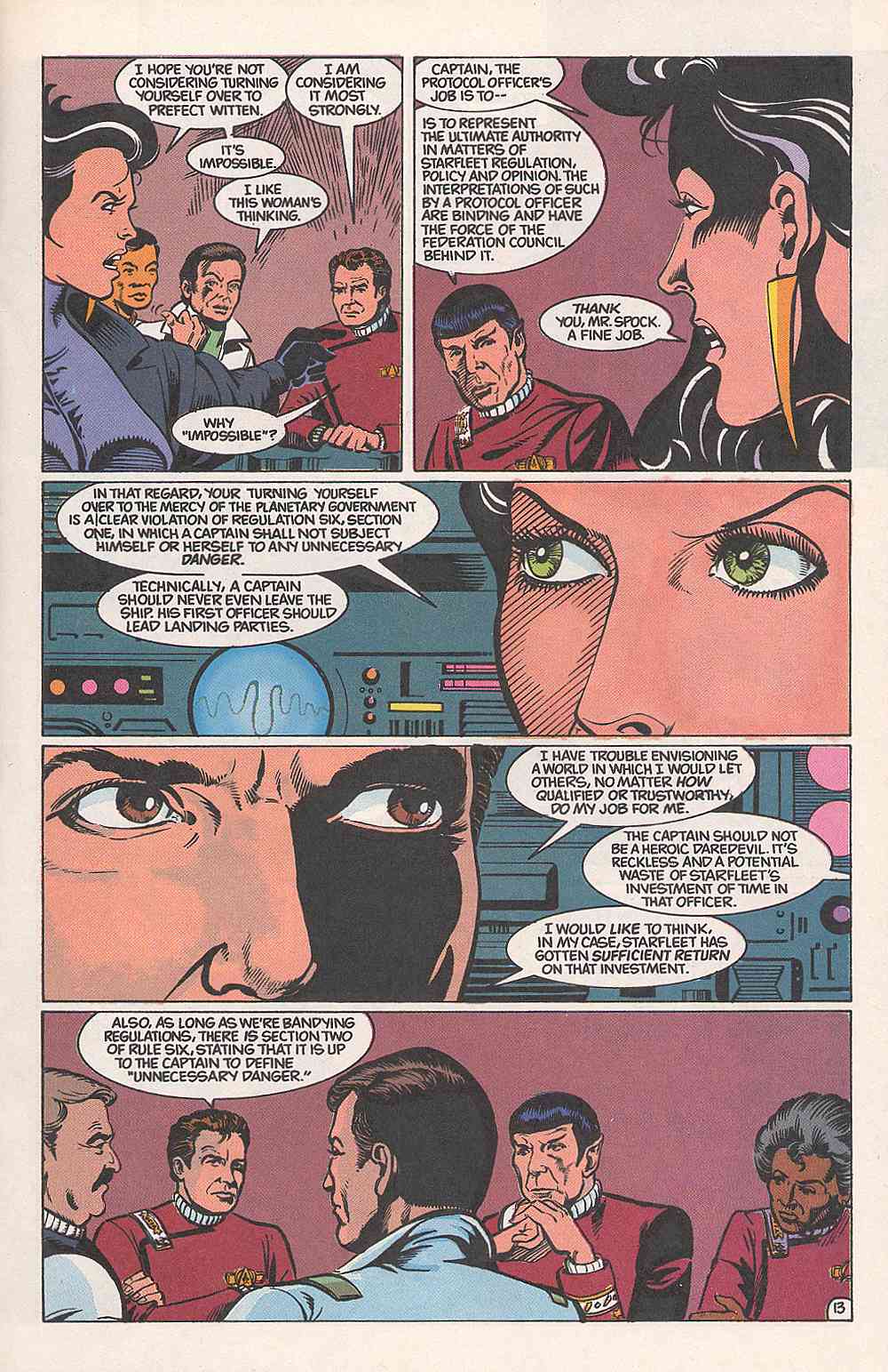 Read online Star Trek (1989) comic -  Issue #6 - 13