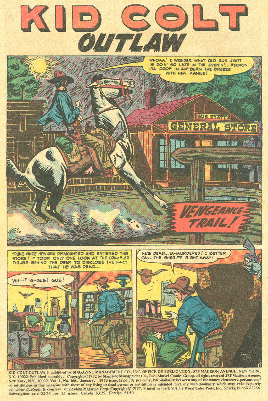 Read online Kid Colt Outlaw comic -  Issue #166 - 3