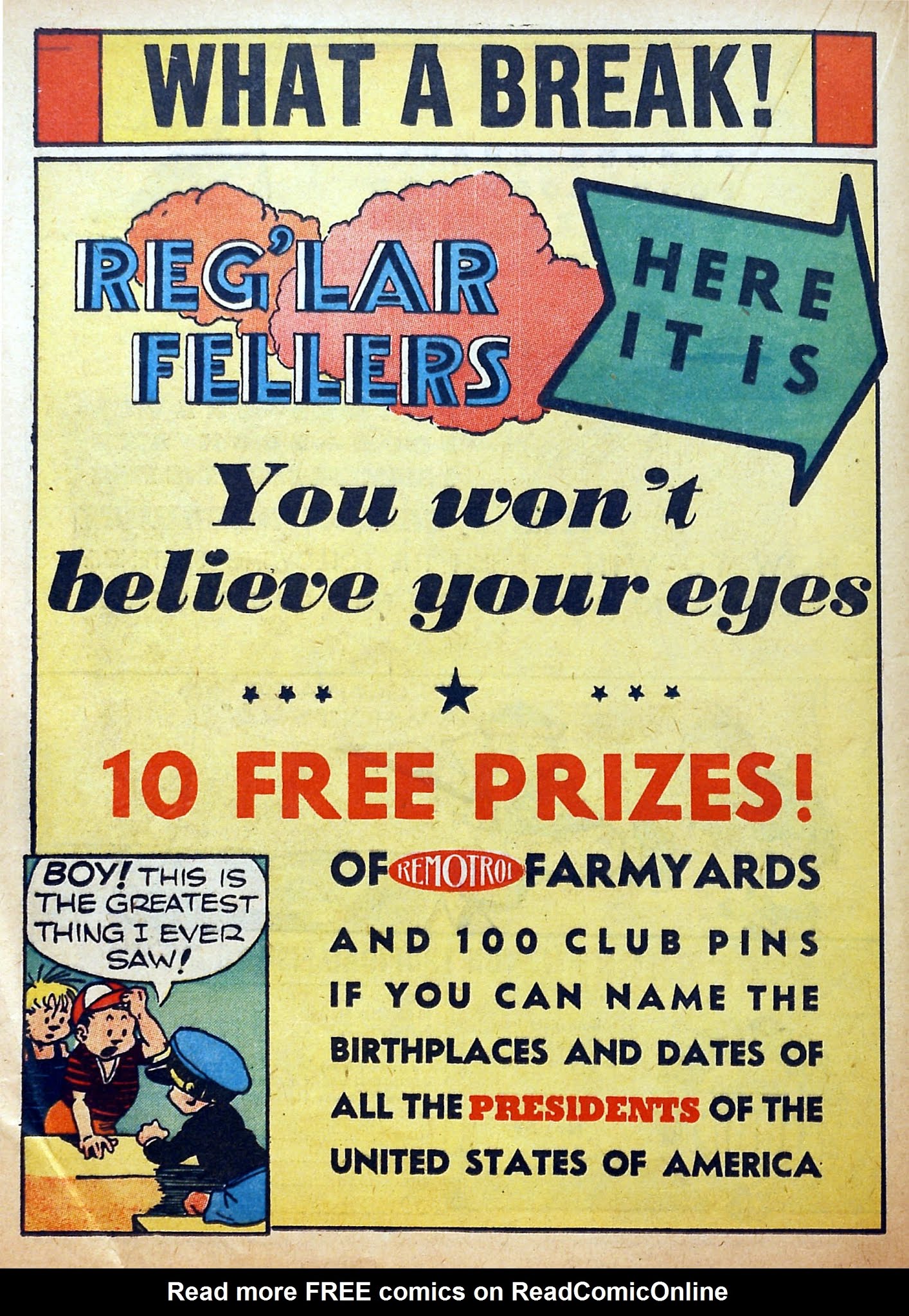Read online Reg'lar Fellers Heroic Comics comic -  Issue #10 - 38