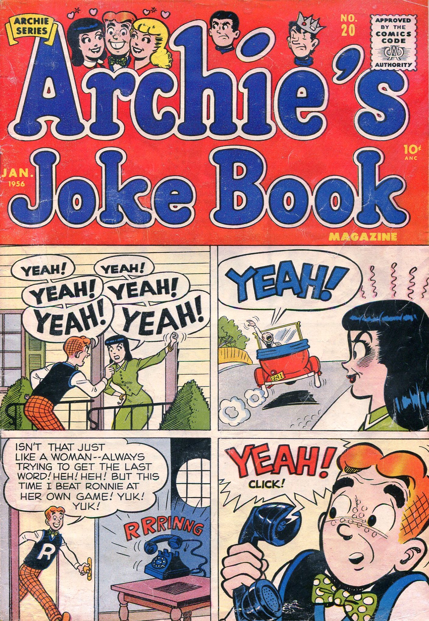 Read online Archie's Joke Book Magazine comic -  Issue #20 - 1
