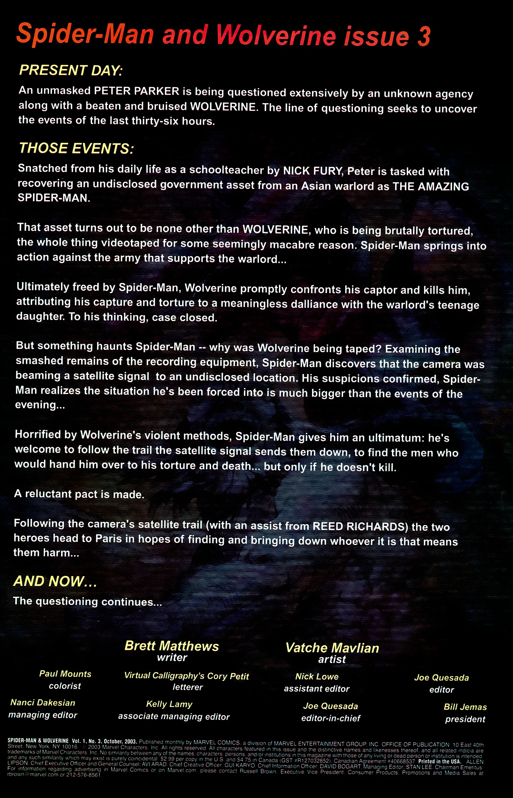 Read online Spider-Man & Wolverine comic -  Issue #3 - 2