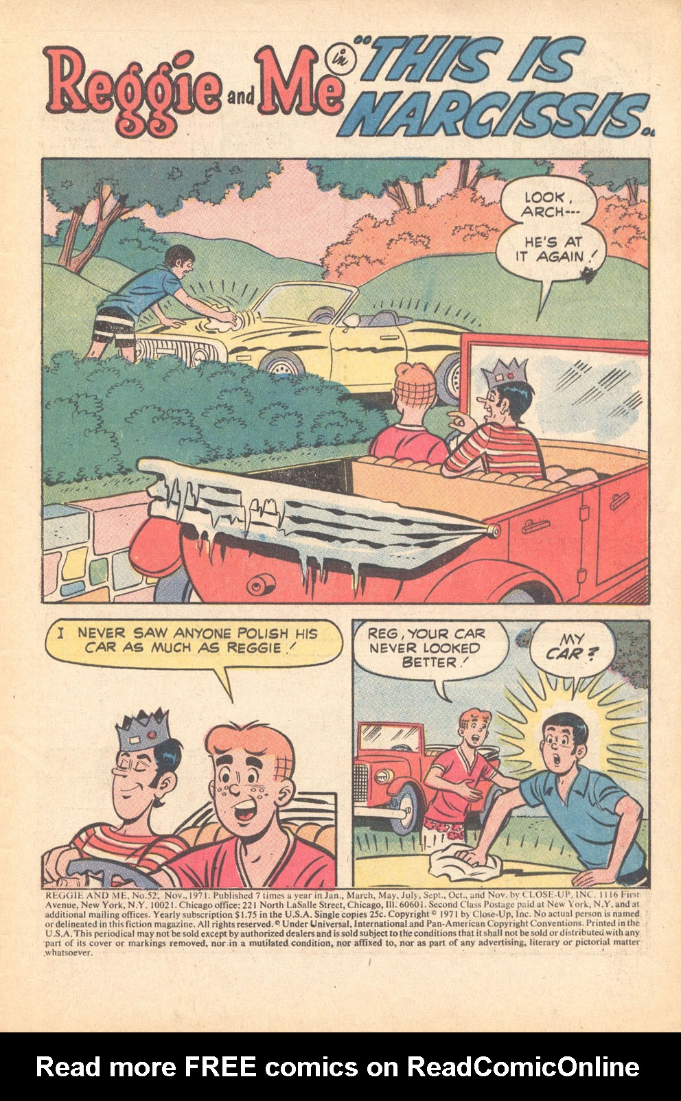 Read online Reggie and Me (1966) comic -  Issue #52 - 3