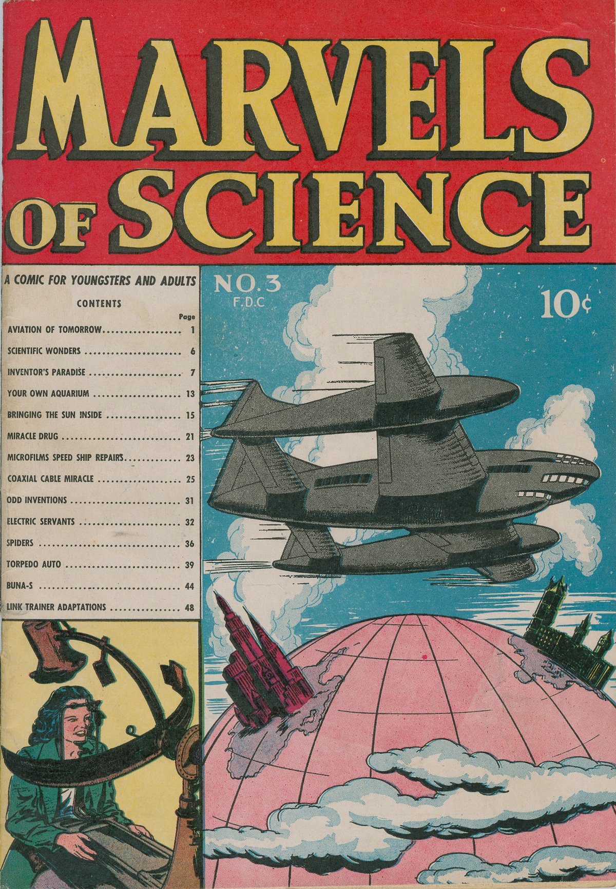 Read online Marvels Of Science comic -  Issue #3 - 1