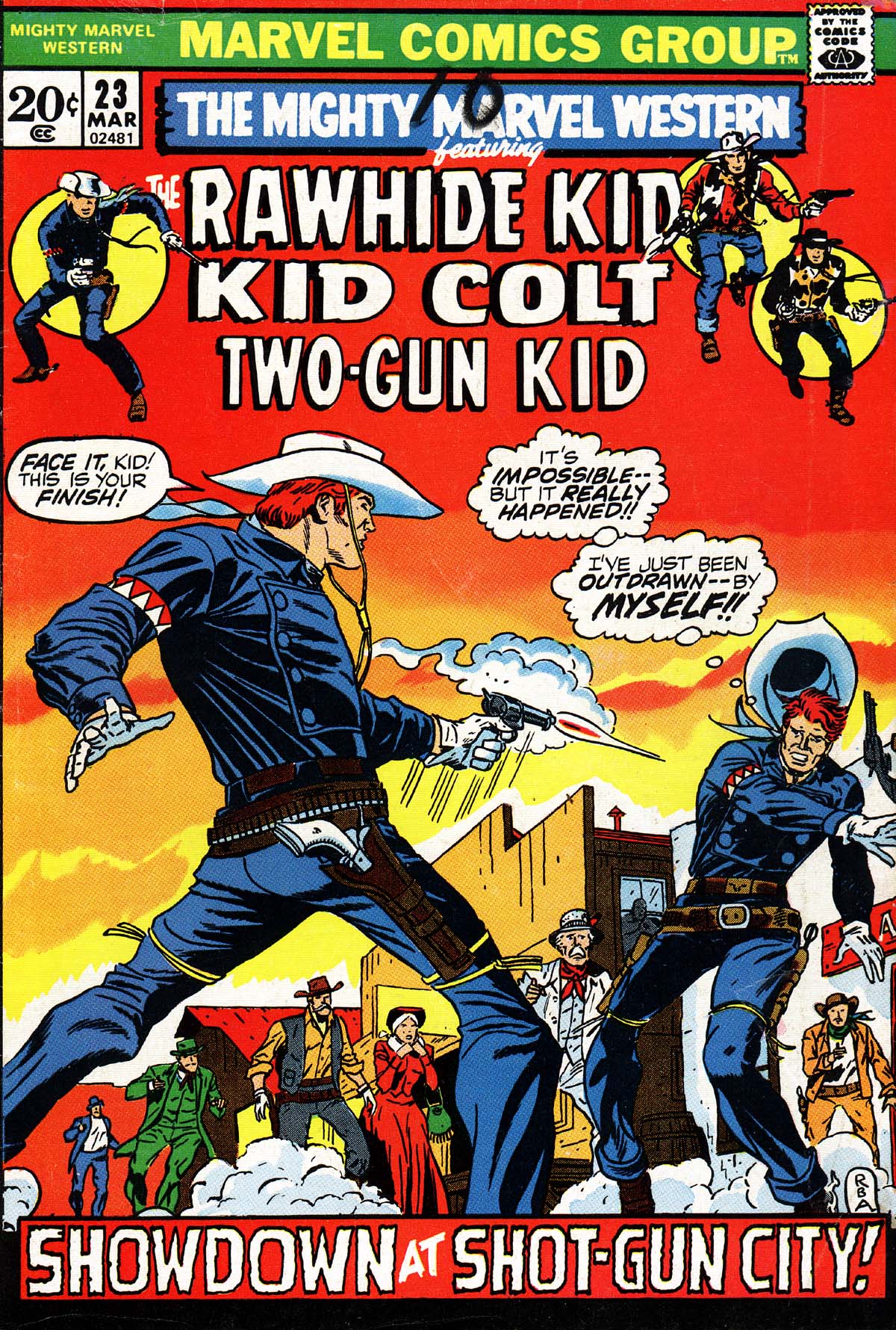 Read online The Mighty Marvel Western comic -  Issue #23 - 1
