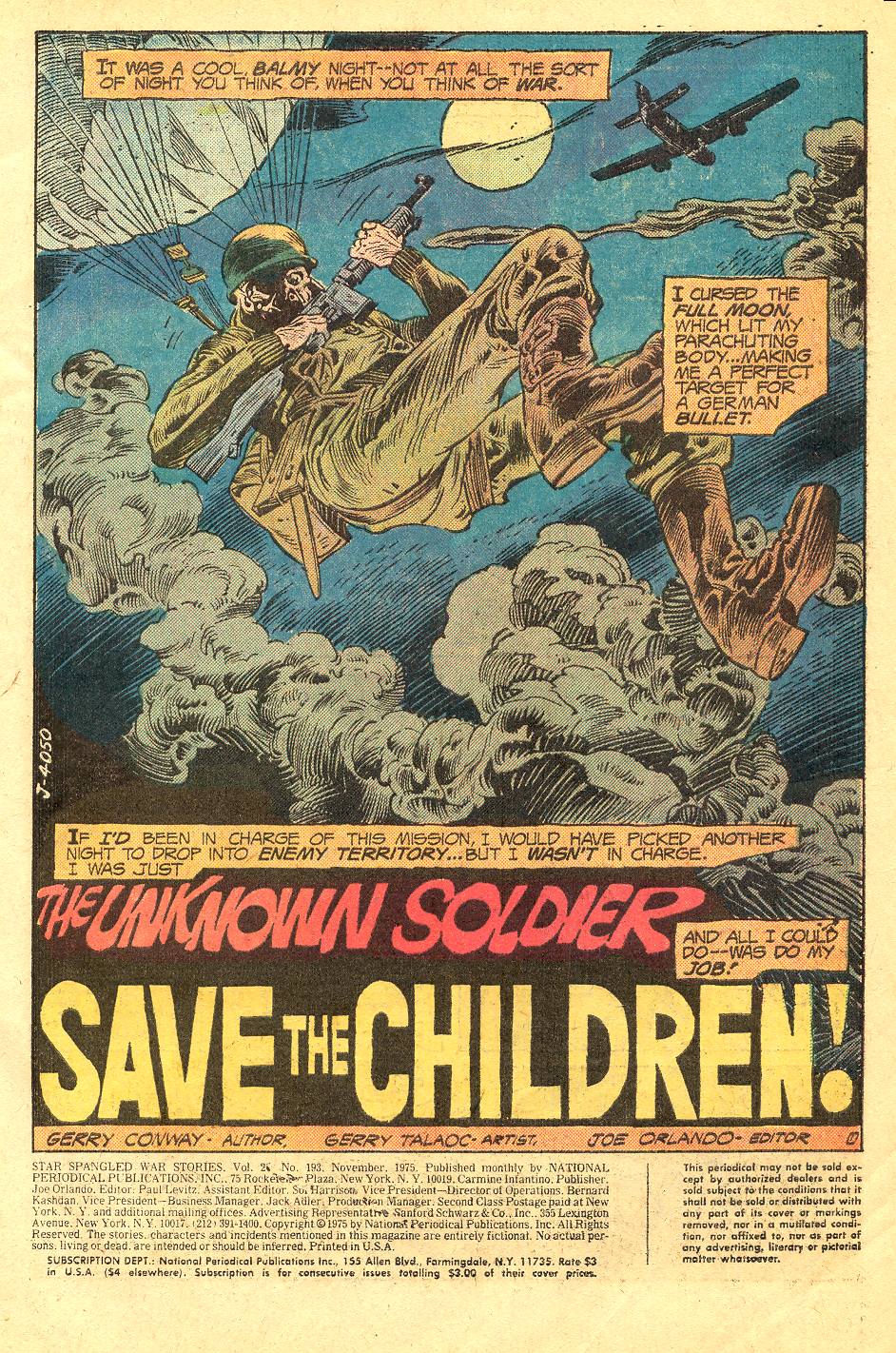 Read online Star Spangled War Stories (1952) comic -  Issue #193 - 2