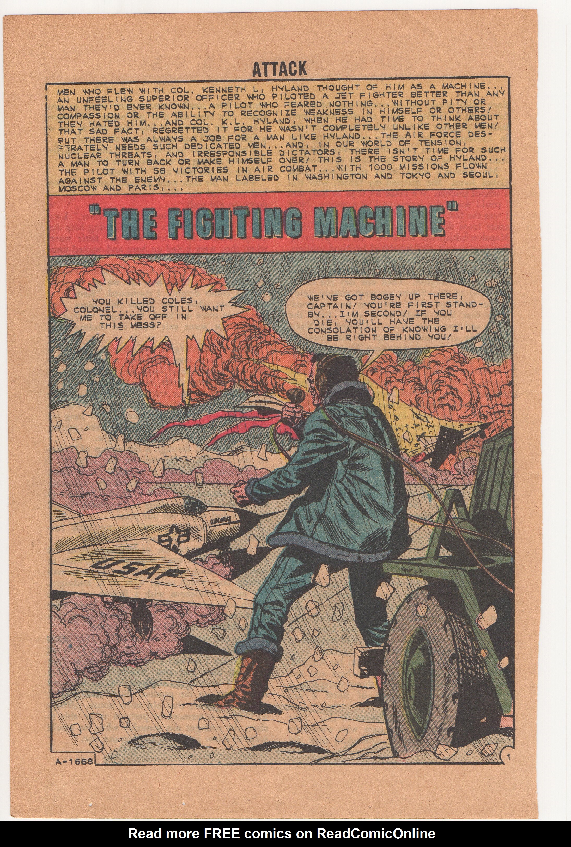 Read online Attack (1962) comic -  Issue #1 - 20