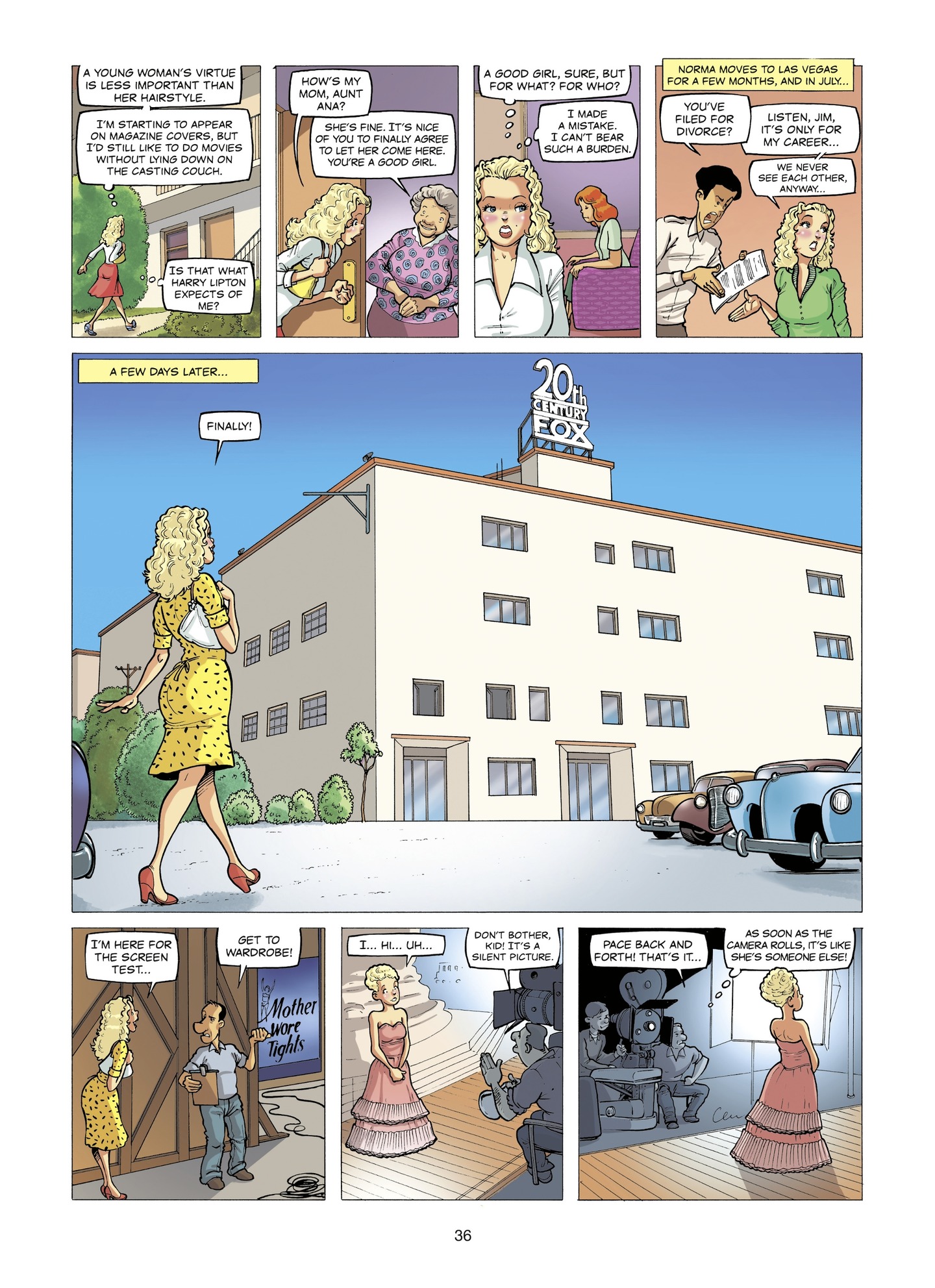 Read online The Stars of History: Marilyn Monroe comic -  Issue # TPB - 36