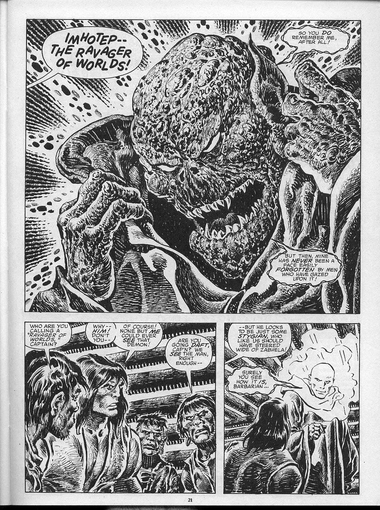 Read online The Savage Sword Of Conan comic -  Issue #202 - 23