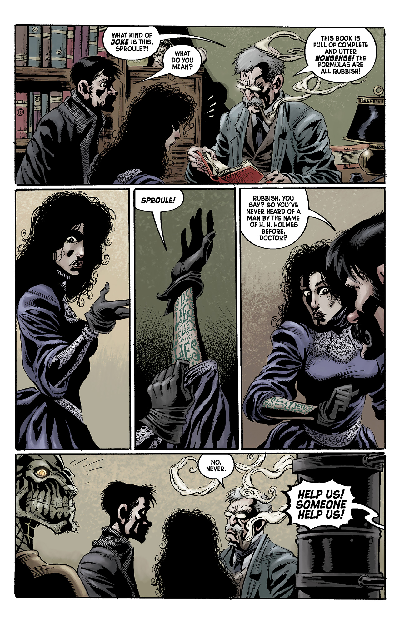 Read online Billy the Kid's Old Timey Oddities and the Ghastly Fiend of London comic -  Issue #4 - 8