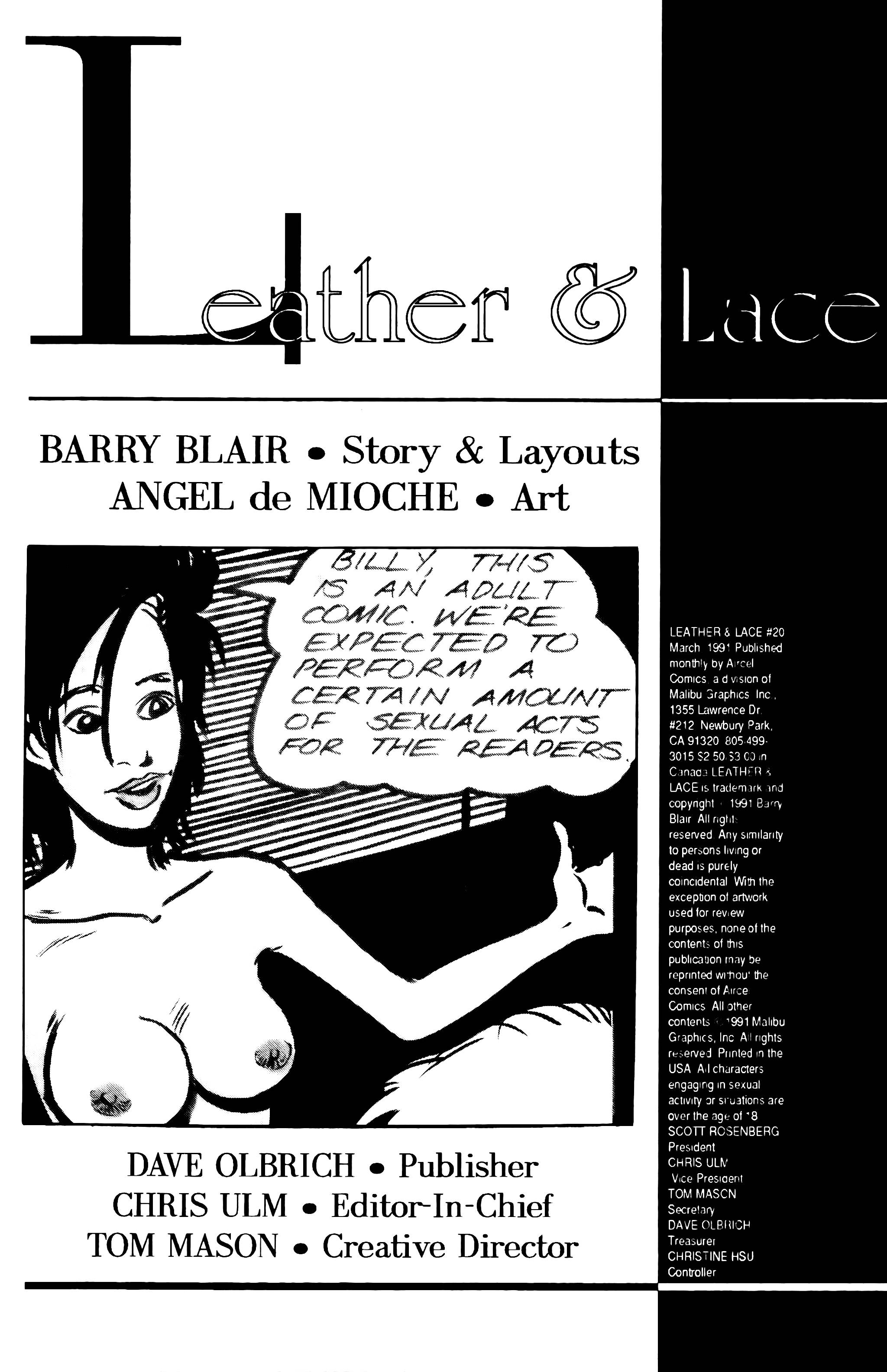 Read online Leather & Lace (1989) comic -  Issue #20 - 2