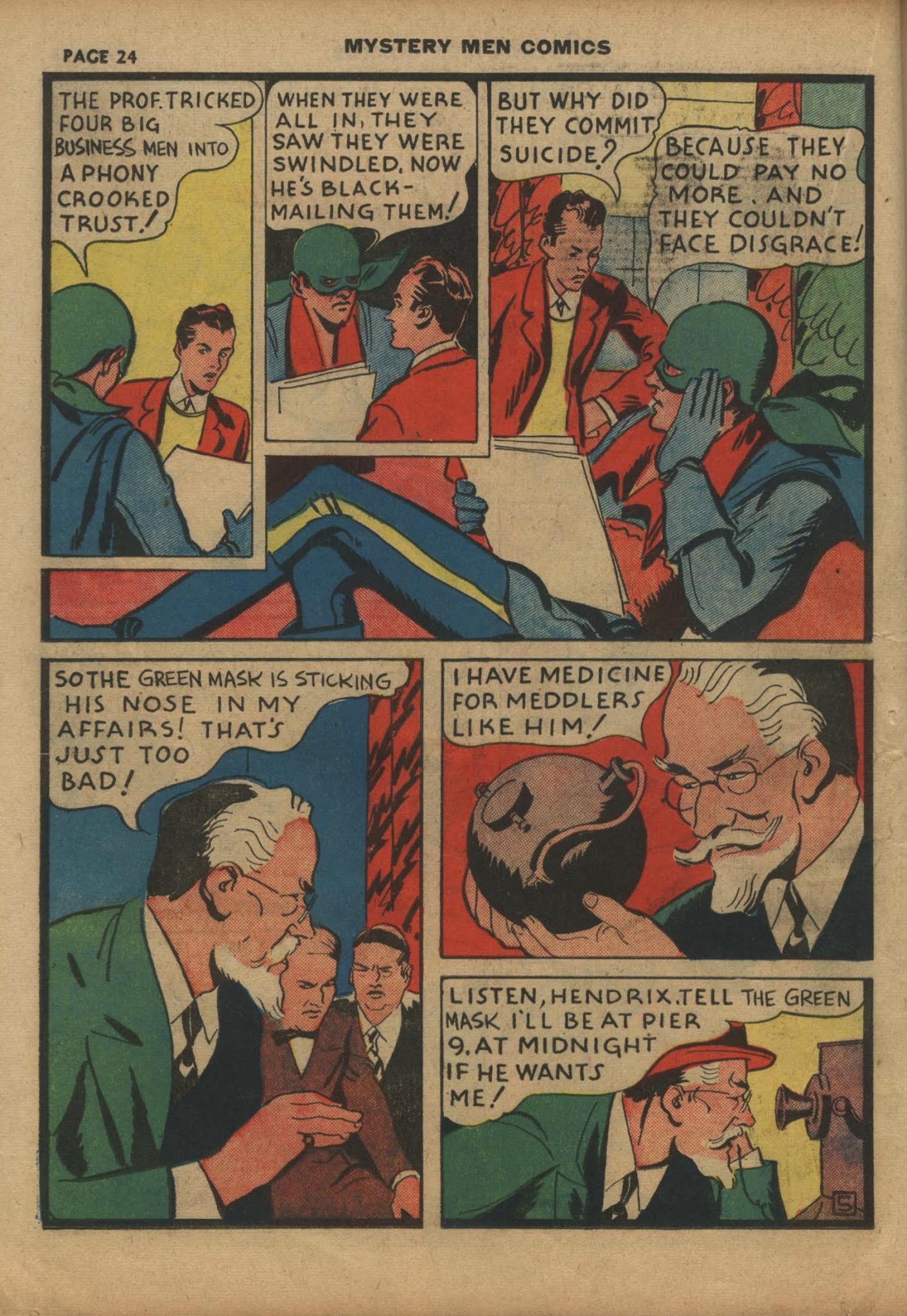 Read online Mystery Men Comics comic -  Issue #10 - 26
