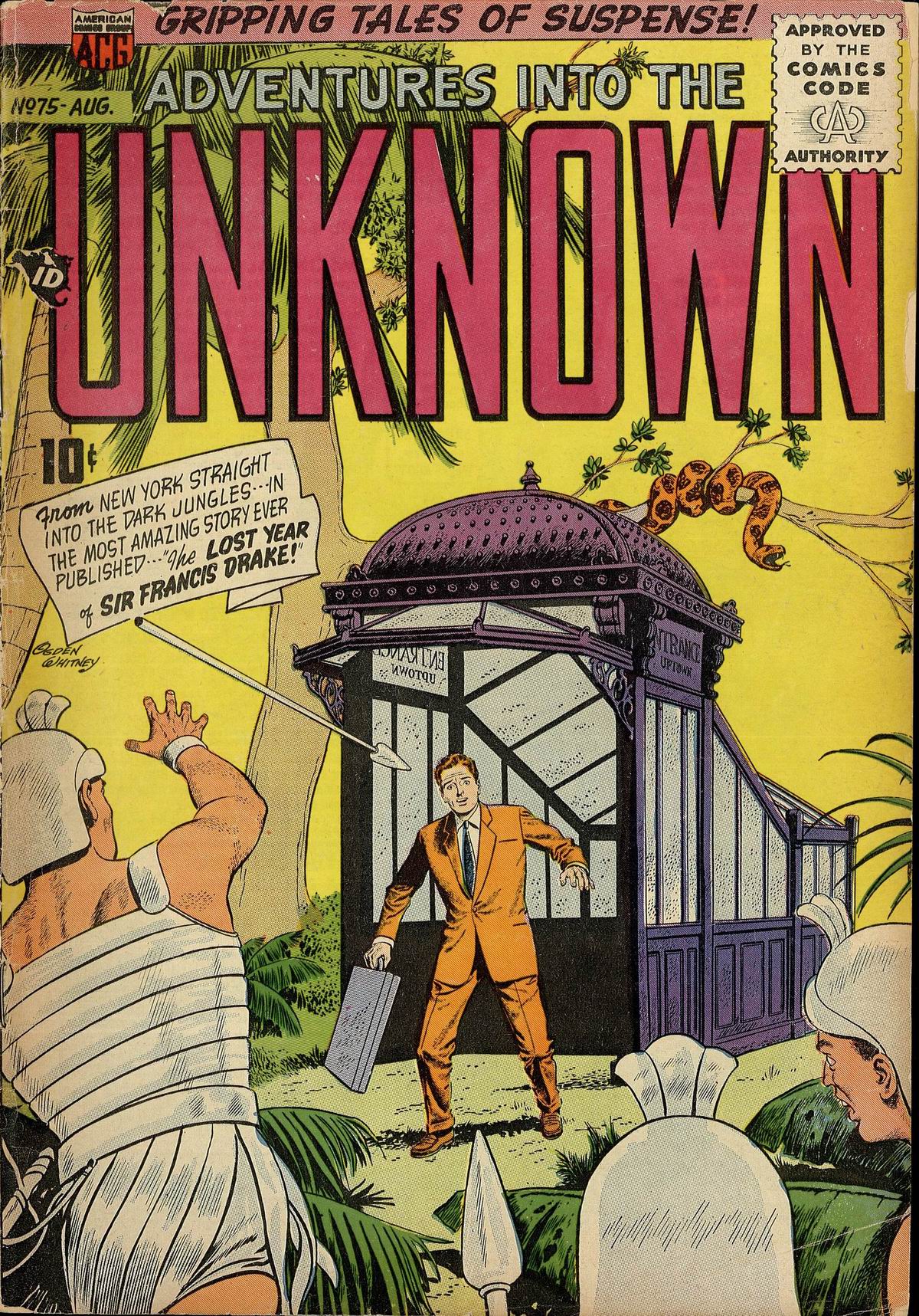 Read online Adventures Into The Unknown comic -  Issue #75 - 1