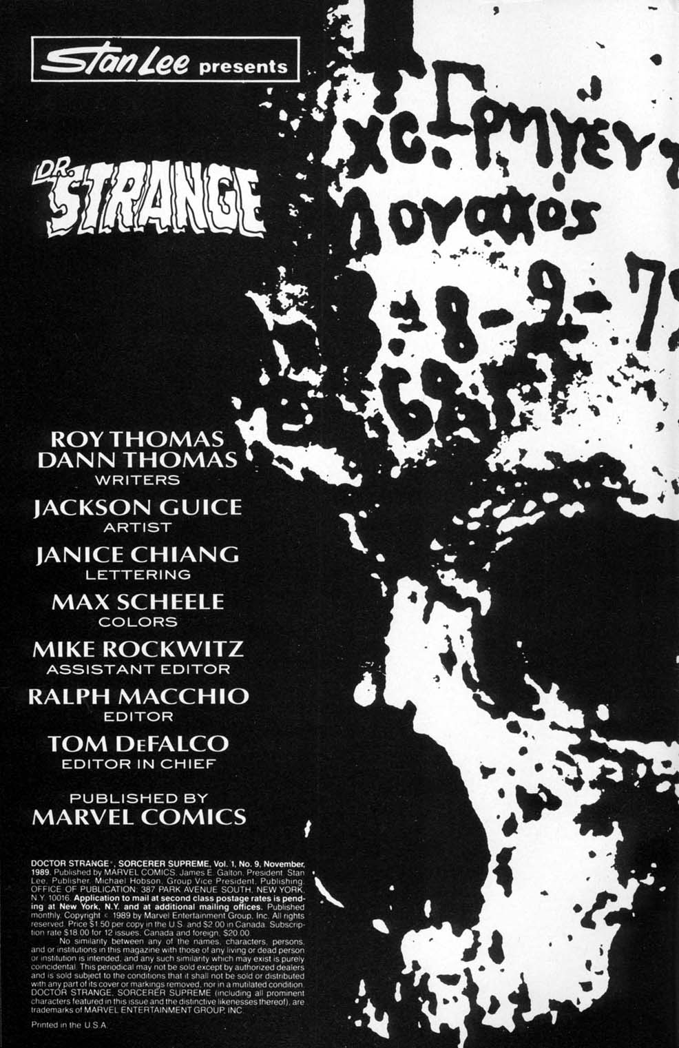 Read online Doctor Strange: Sorcerer Supreme comic -  Issue #9 - 2
