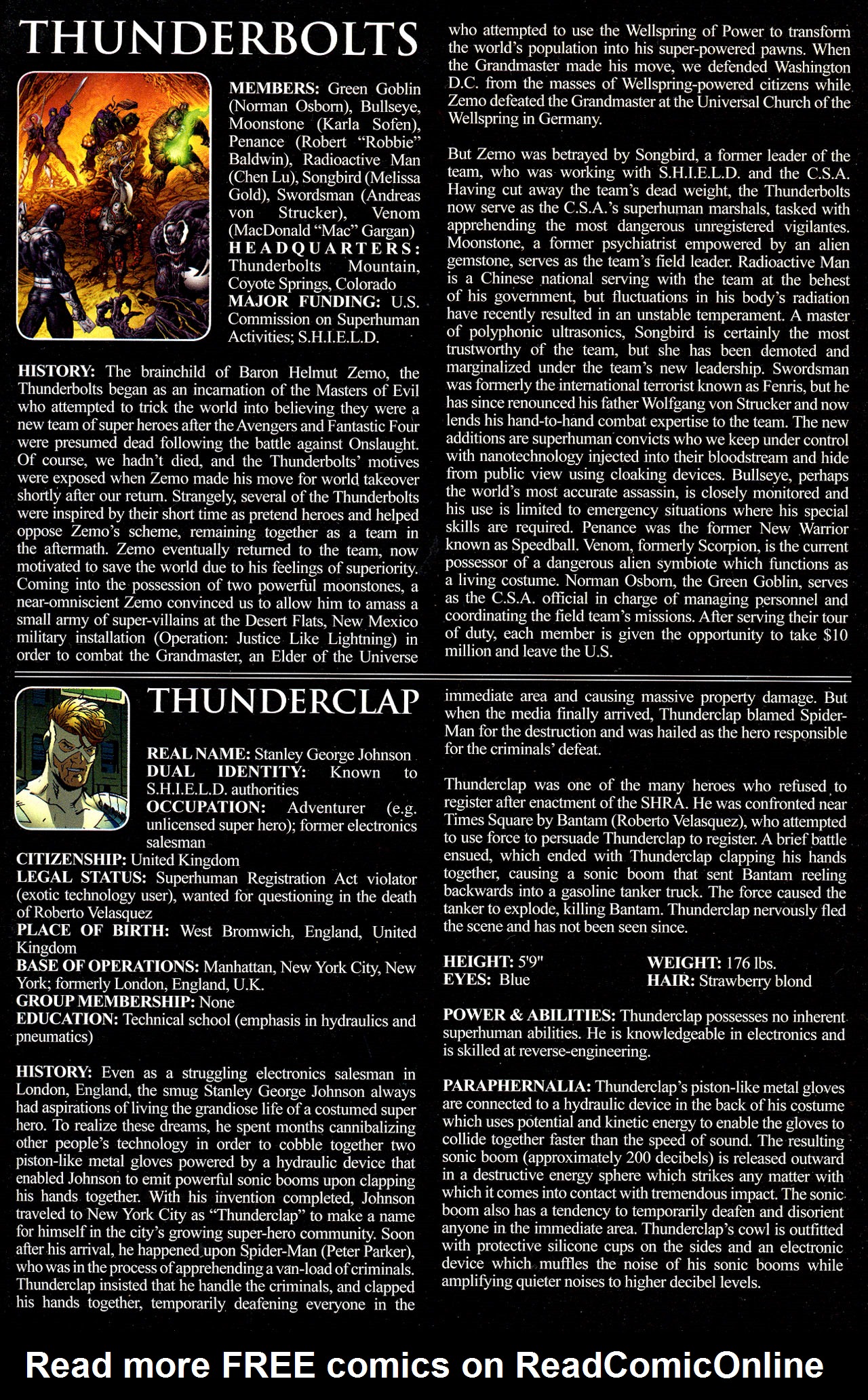 Read online Civil War: Battle Damage Report comic -  Issue # Full - 55