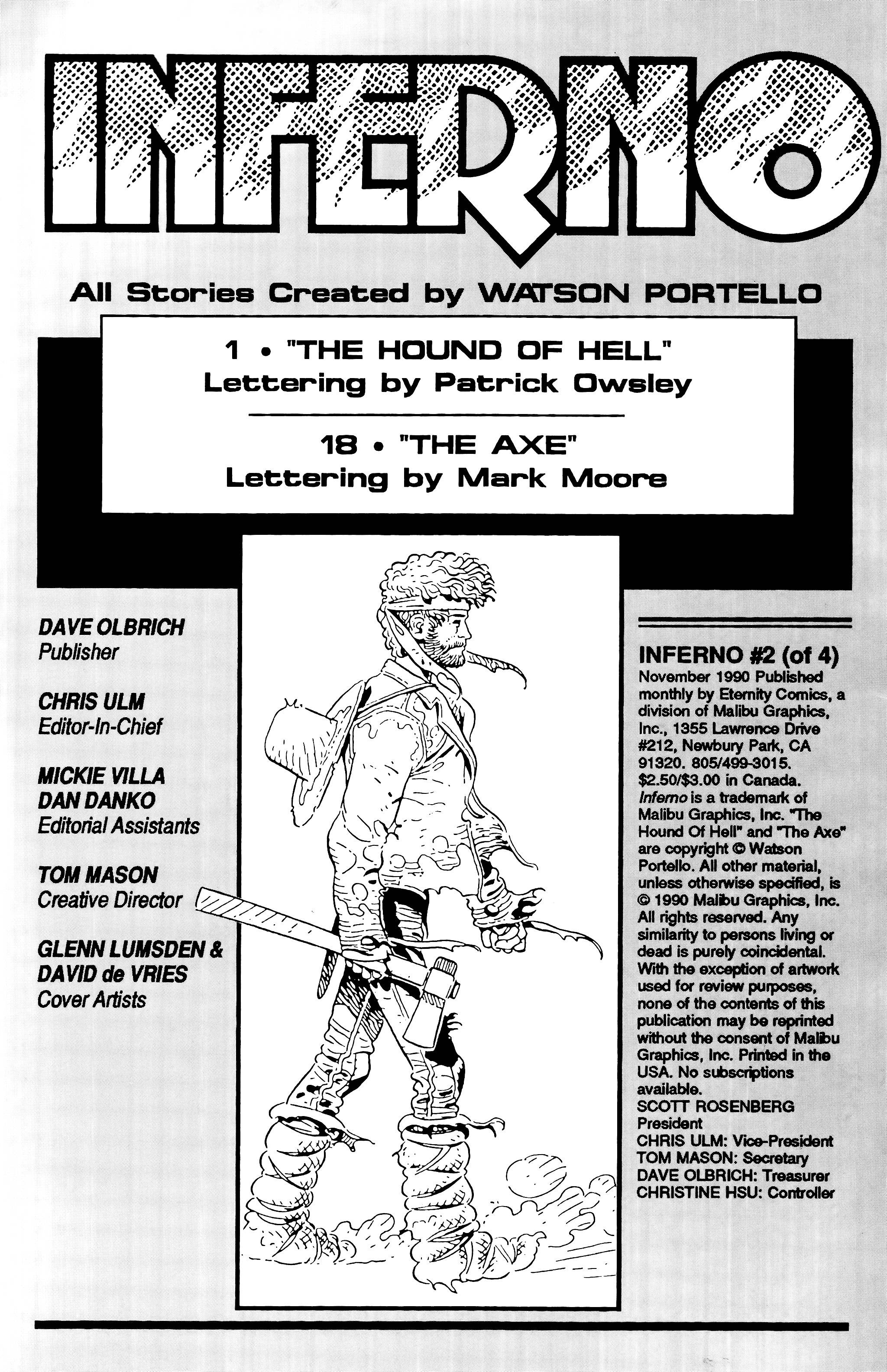 Read online Inferno (1990) comic -  Issue #2 - 2