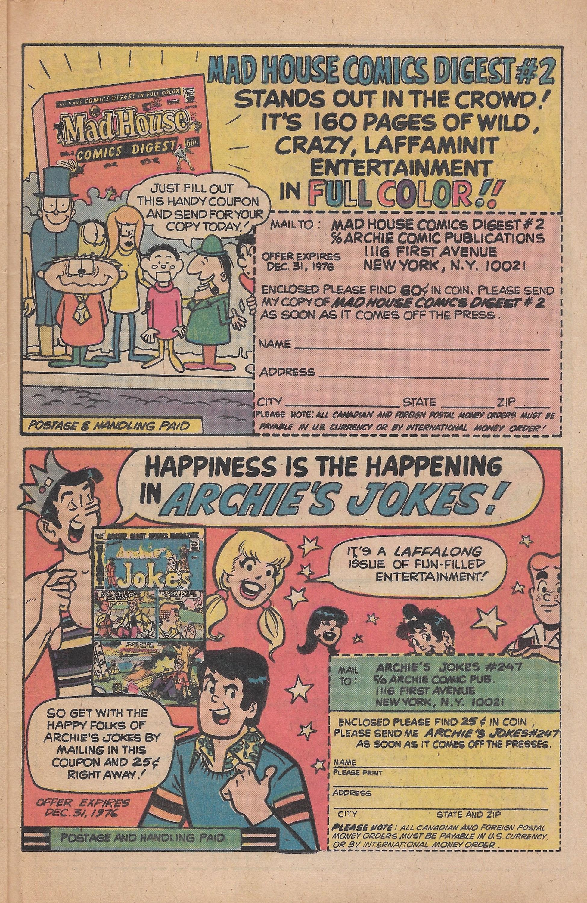 Read online Archie's TV Laugh-Out comic -  Issue #41 - 33