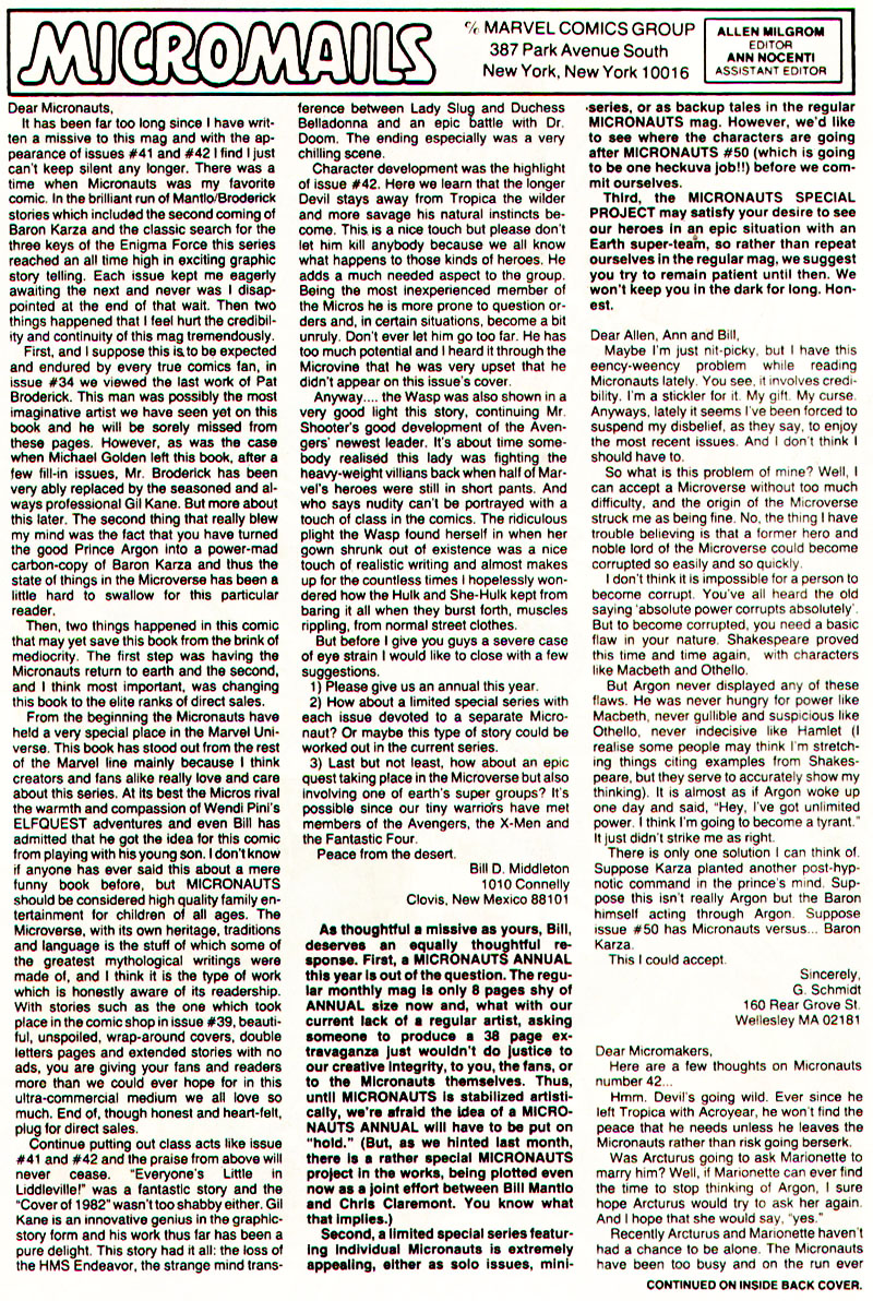 Read online Micronauts (1979) comic -  Issue #47 - 31