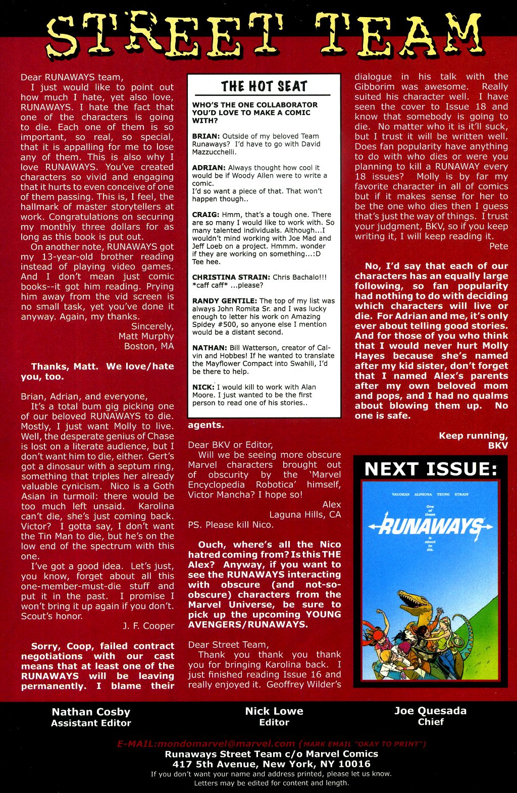 Read online Runaways (2005) comic -  Issue #17 - 25