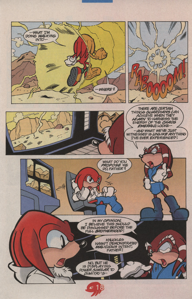 Read online Knuckles the Echidna comic -  Issue #15 - 25