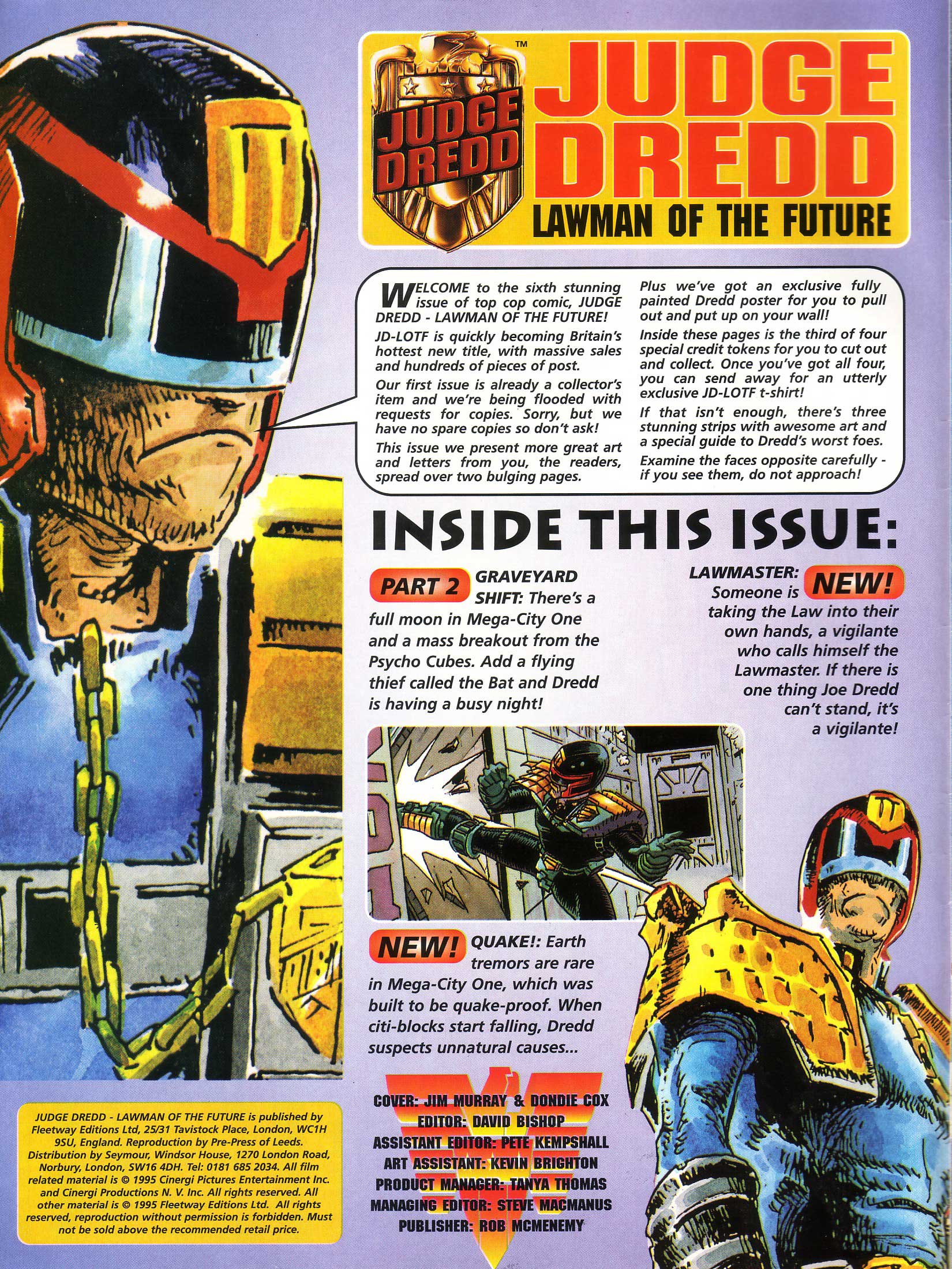 Read online Judge Dredd Lawman of the Future comic -  Issue #6 - 2