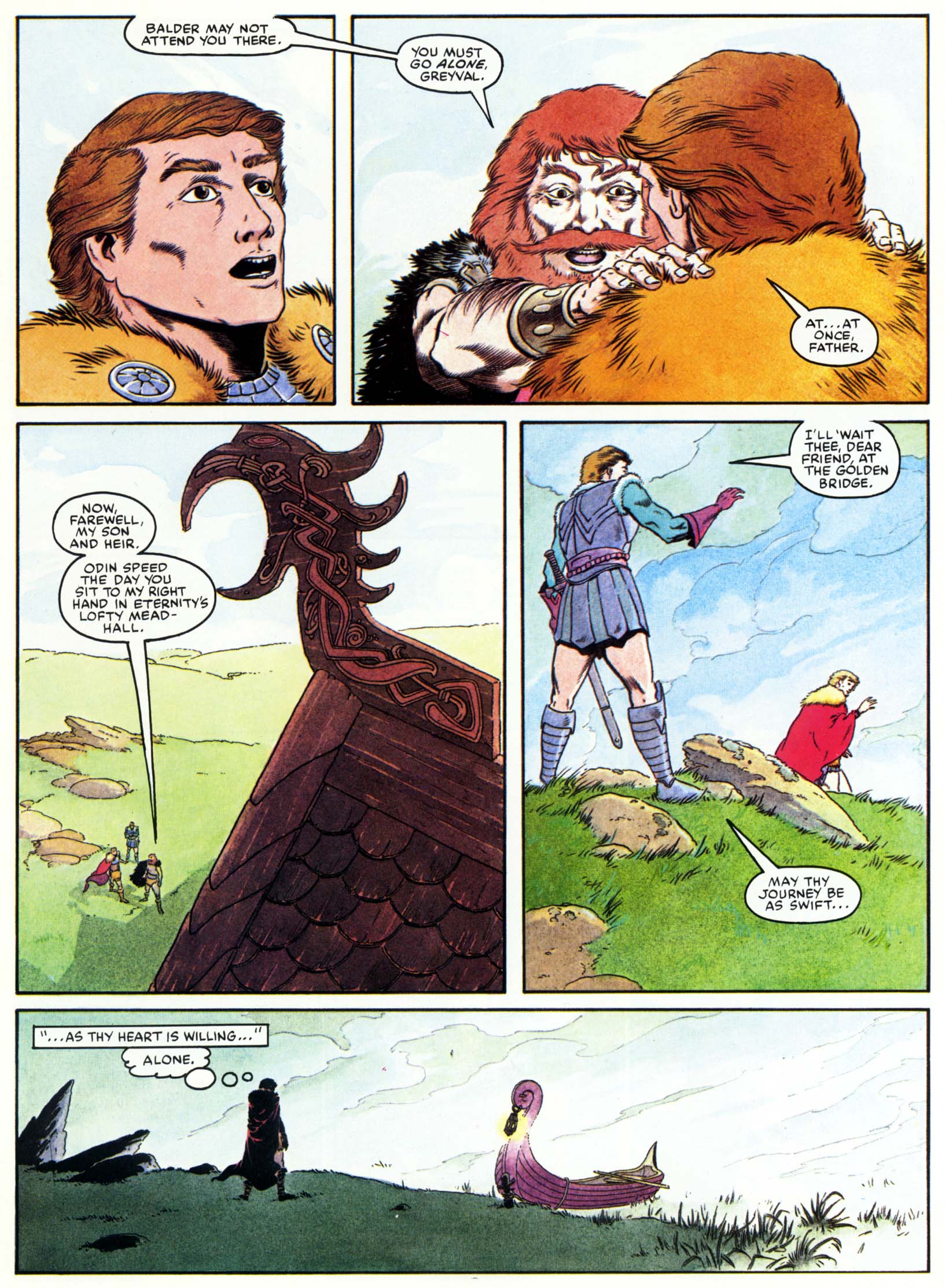 Read online Marvel Graphic Novel comic -  Issue #15 - The Raven Banner - 32