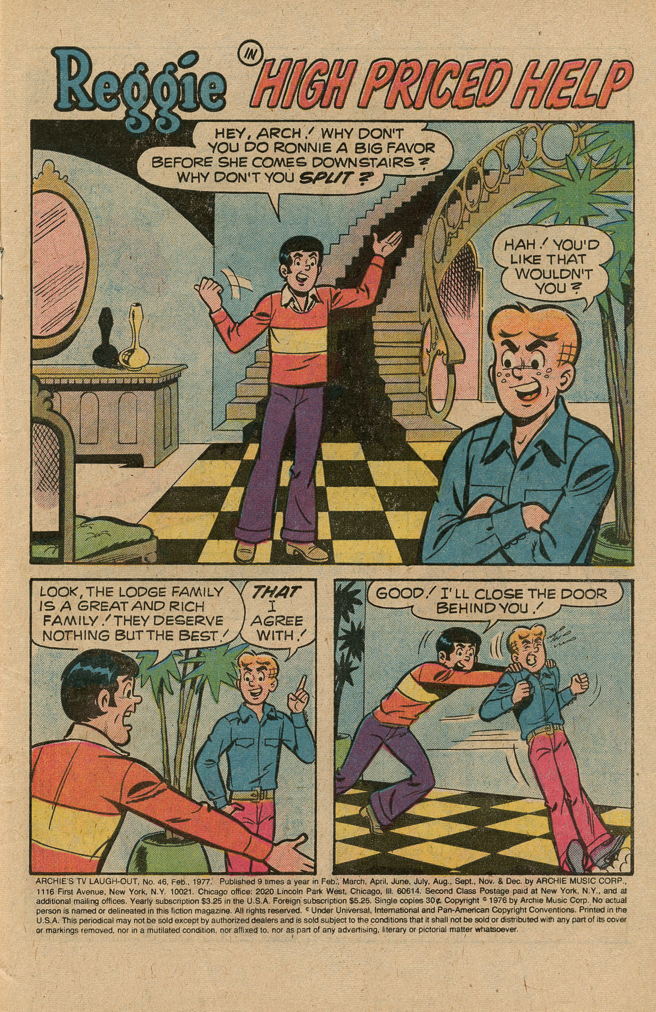 Read online Archie's TV Laugh-Out comic -  Issue #46 - 3