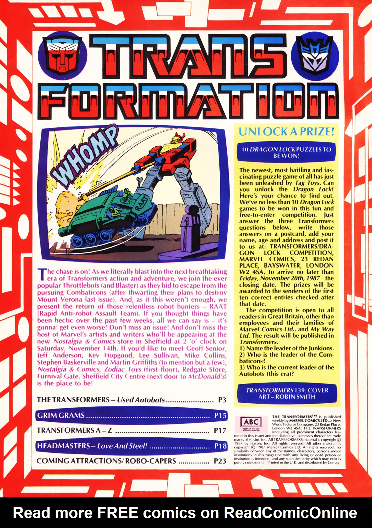 Read online The Transformers (UK) comic -  Issue #139 - 2