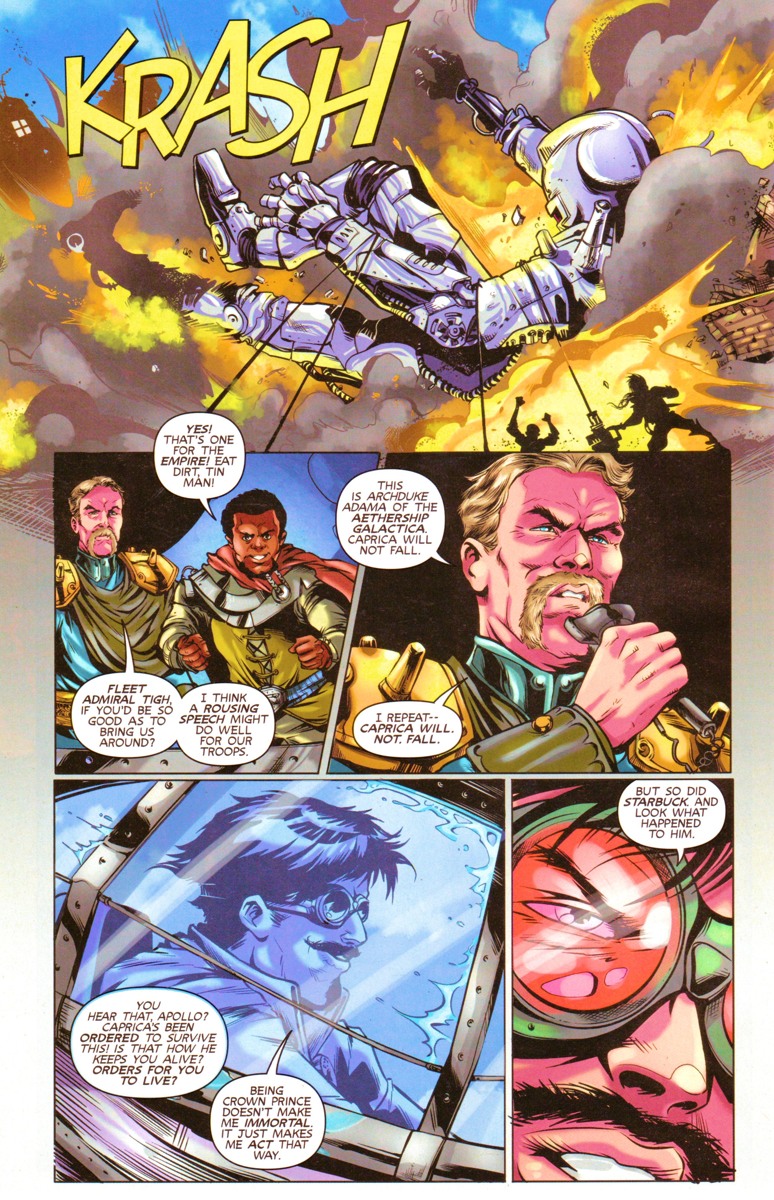 Read online Steampunk Battlestar Galactica 1880 comic -  Issue #1 - 6