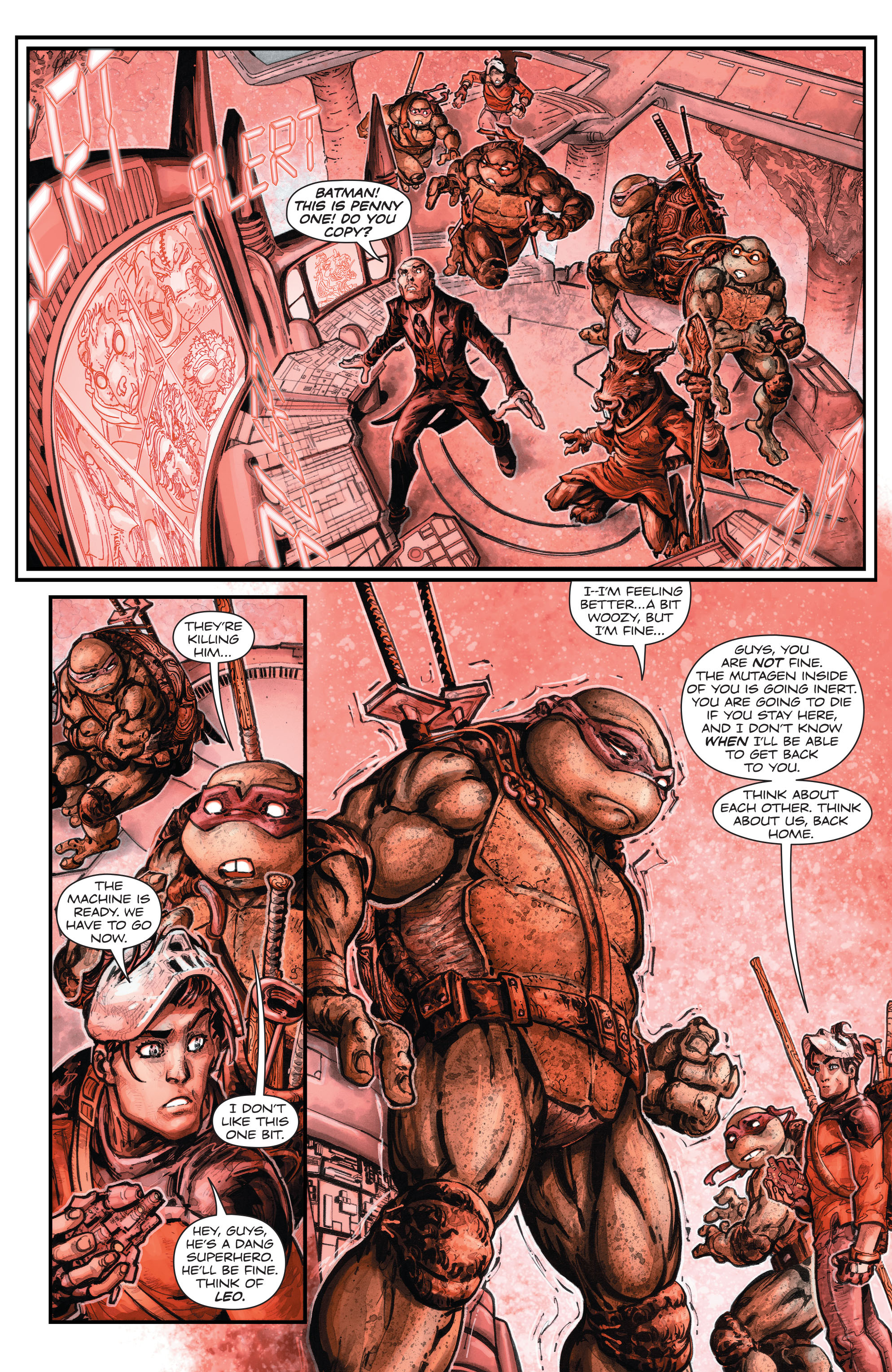 Read online Batman/Teenage Mutant Ninja Turtles comic -  Issue #6 - 7