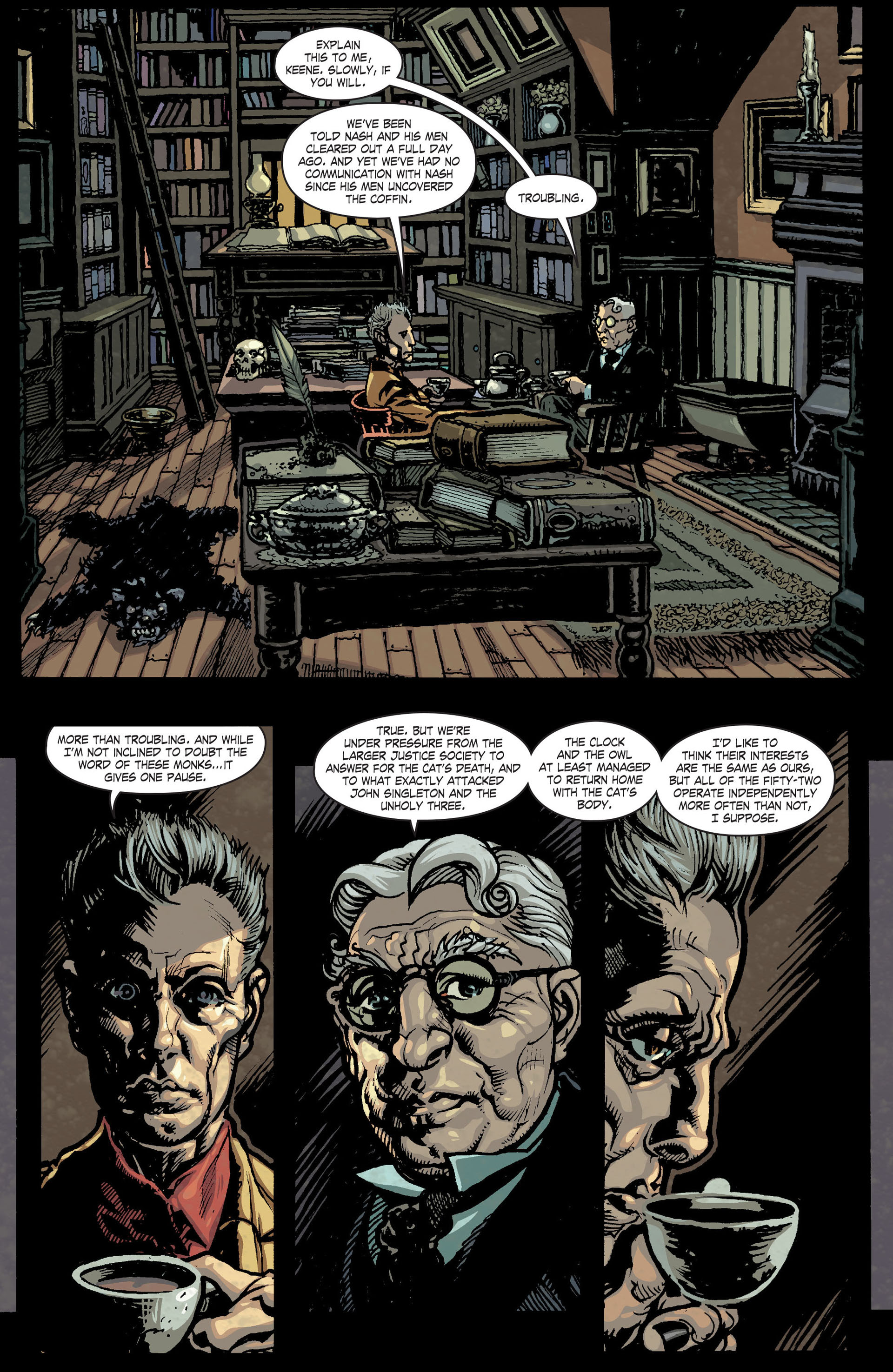 Read online JSA Liberty Files: The Whistling Skull comic -  Issue #6 - 7