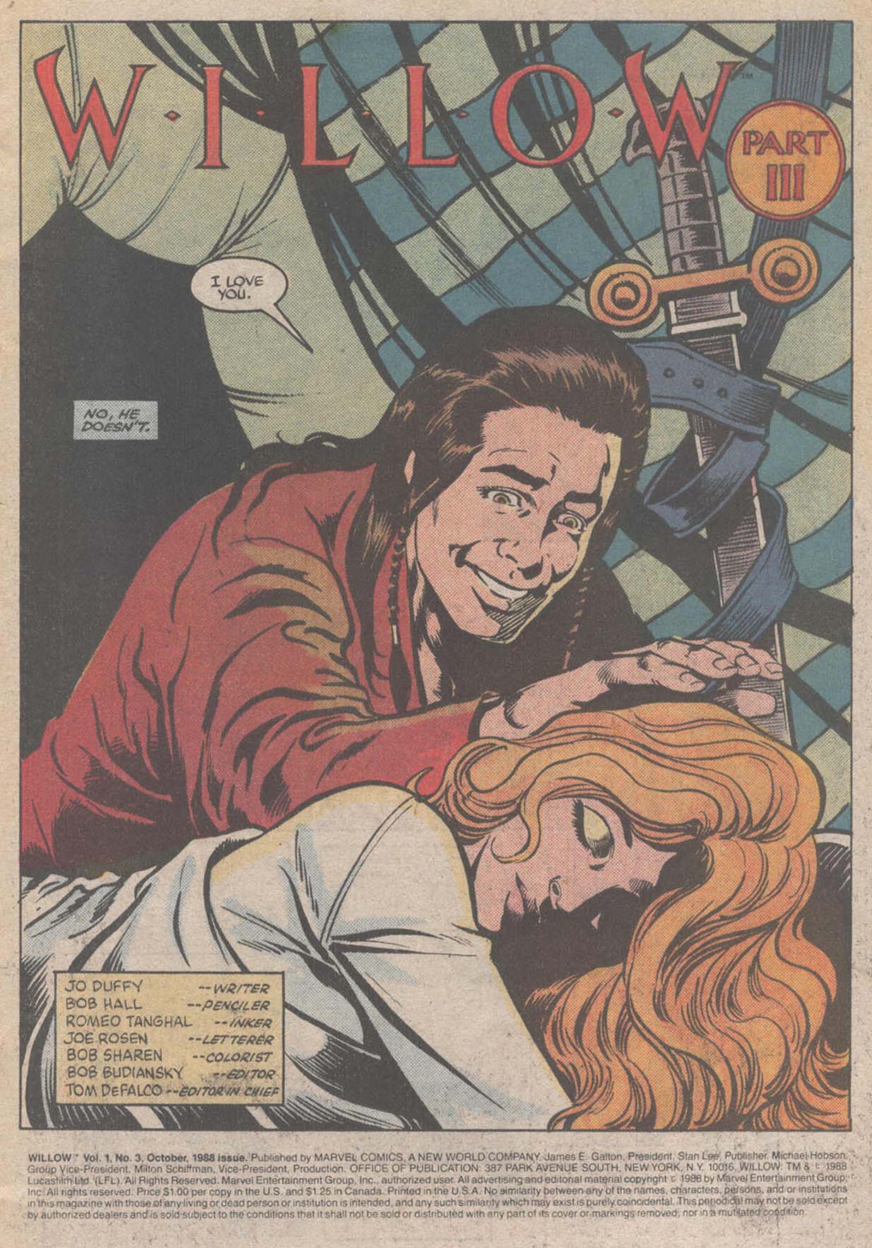 Read online Willow (1988) comic -  Issue #3 - 3