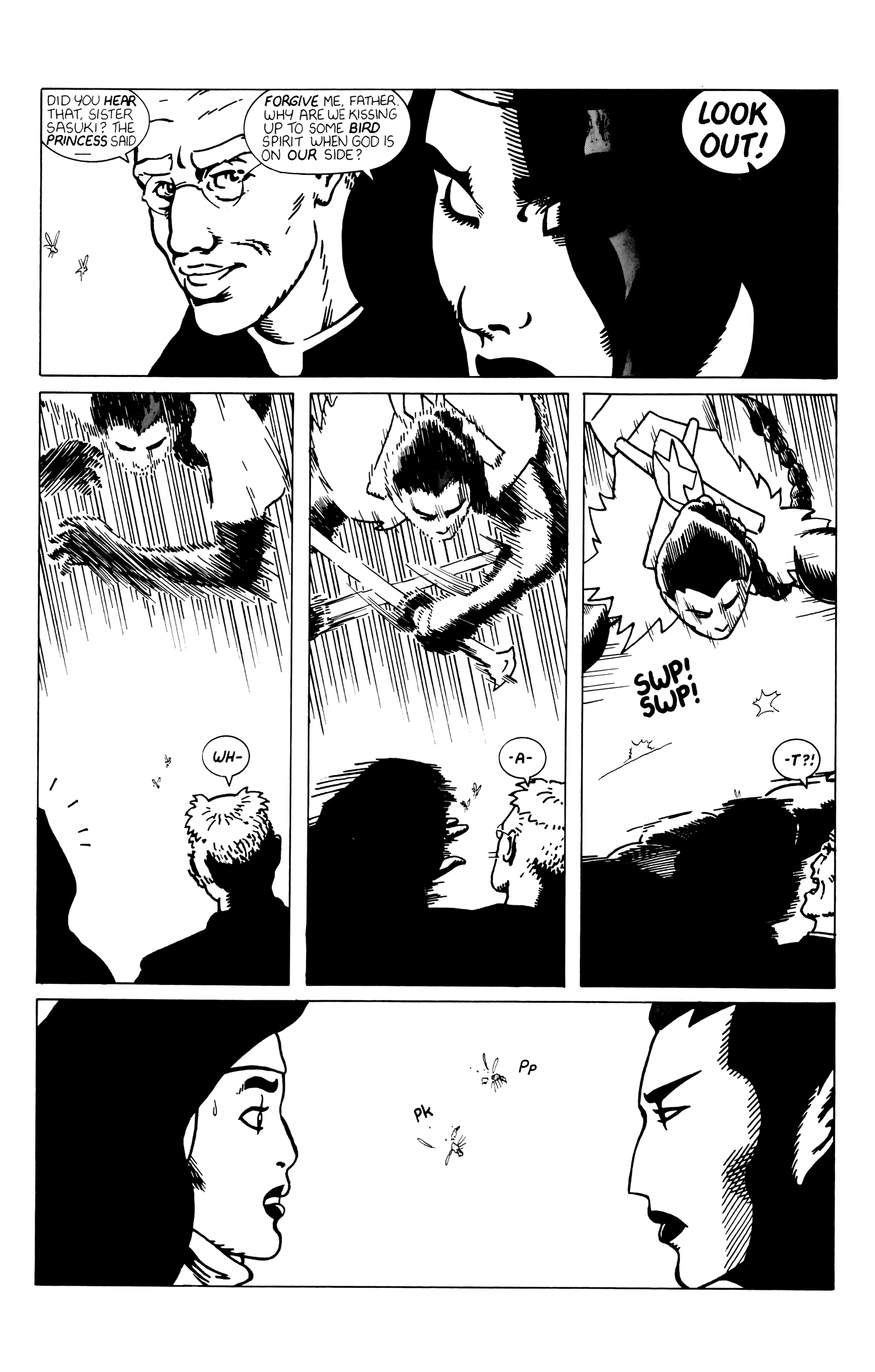 Read online Warrior Nun: Black & White comic -  Issue #8 - 5