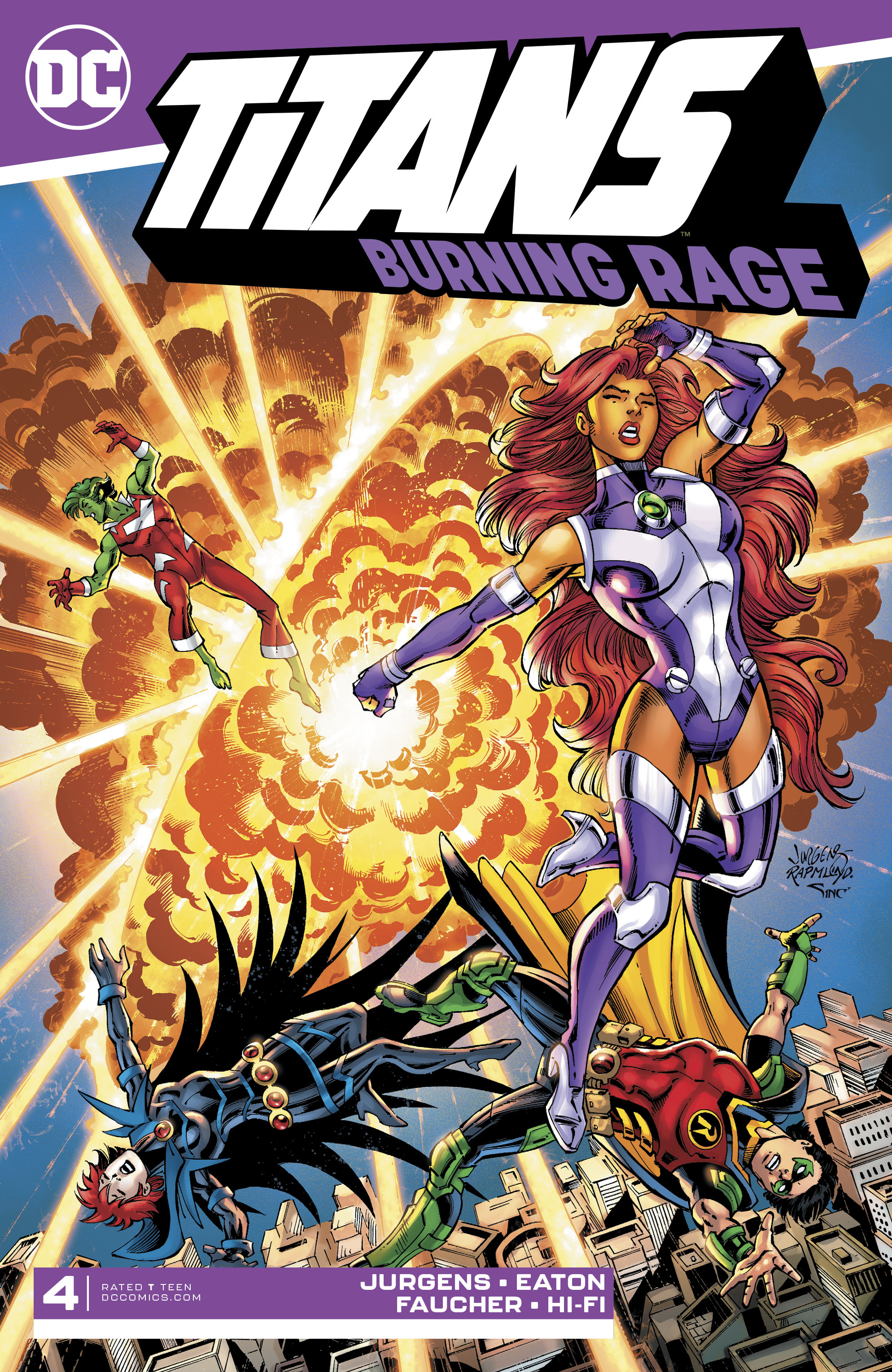 Read online Titans: Burning Rage comic -  Issue #4 - 1