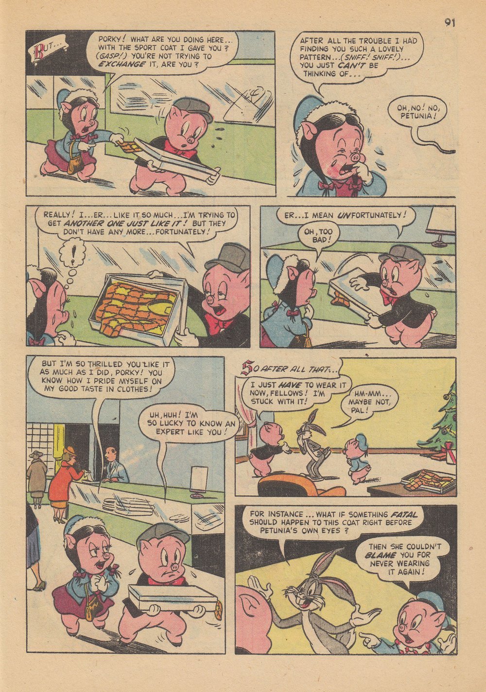 Read online Bugs Bunny's Christmas Funnies comic -  Issue # TPB 6 - 93