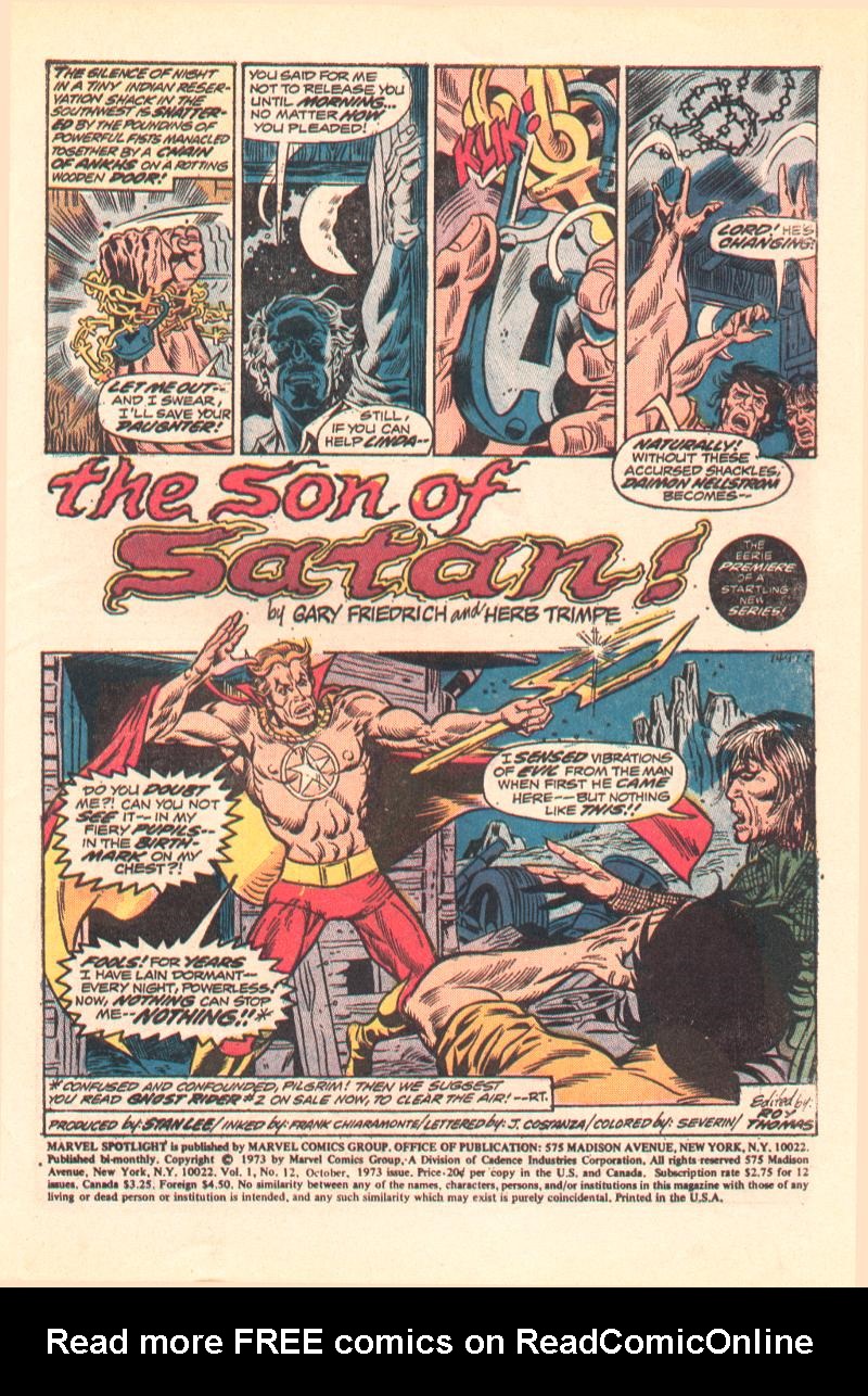 Read online Marvel Spotlight (1971) comic -  Issue #12 - 2