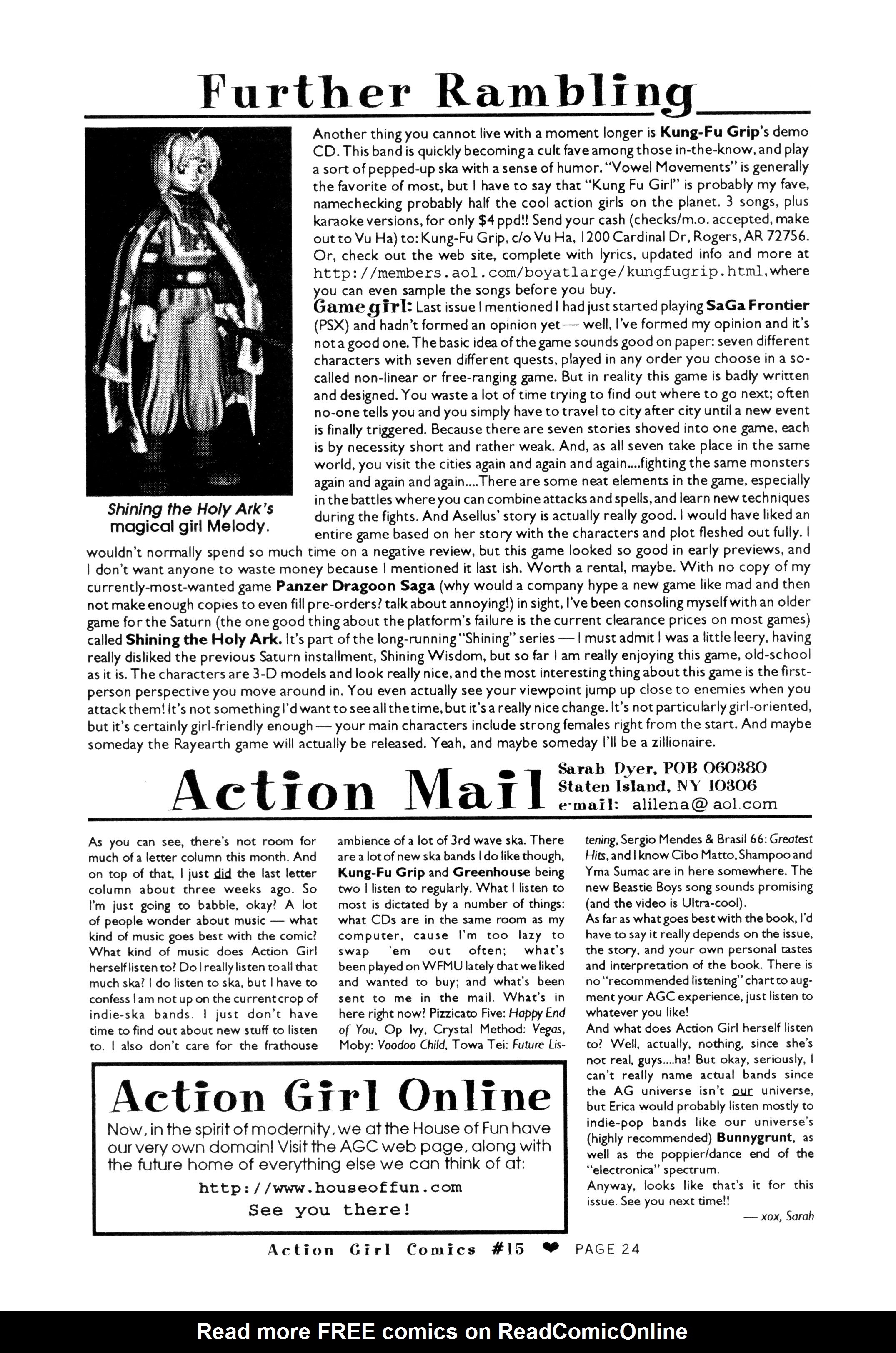 Read online Action Girl Comics comic -  Issue #15 - 26